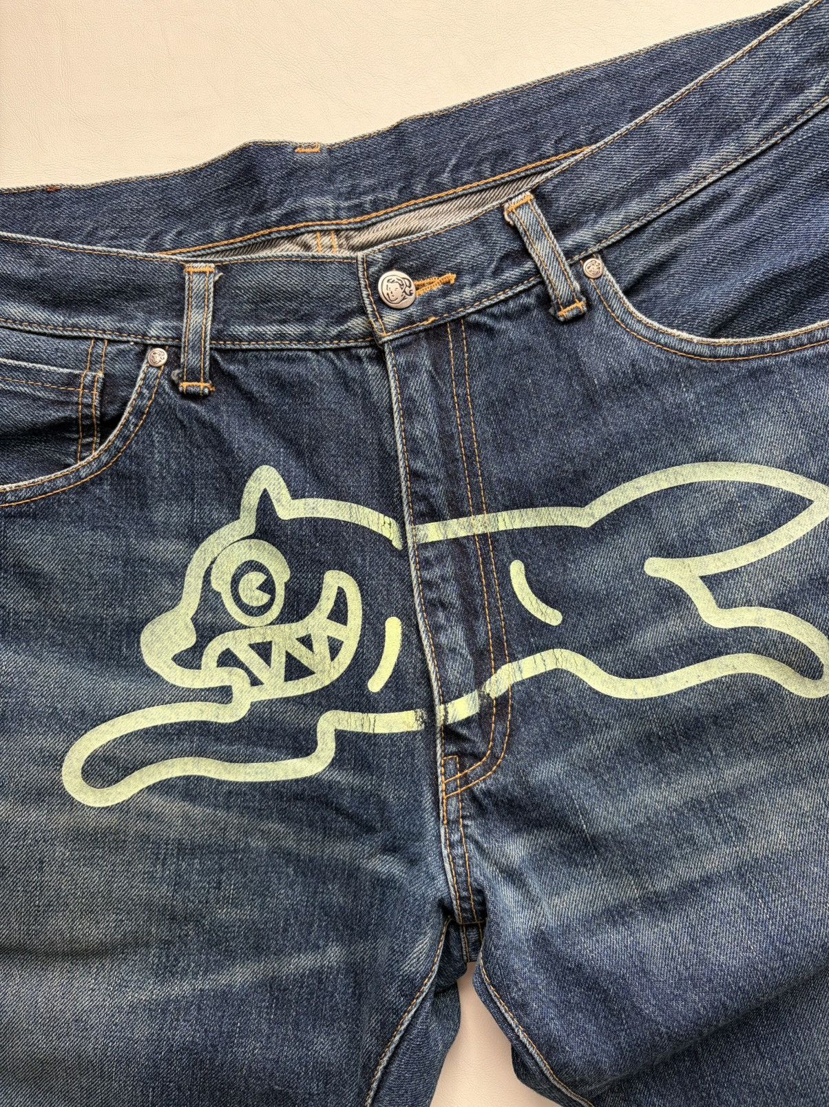 Billionaire Boys Club Season 4 Ice Cream GITD Running Dog Jeans Size US 36 / EU 52 - 3 Thumbnail