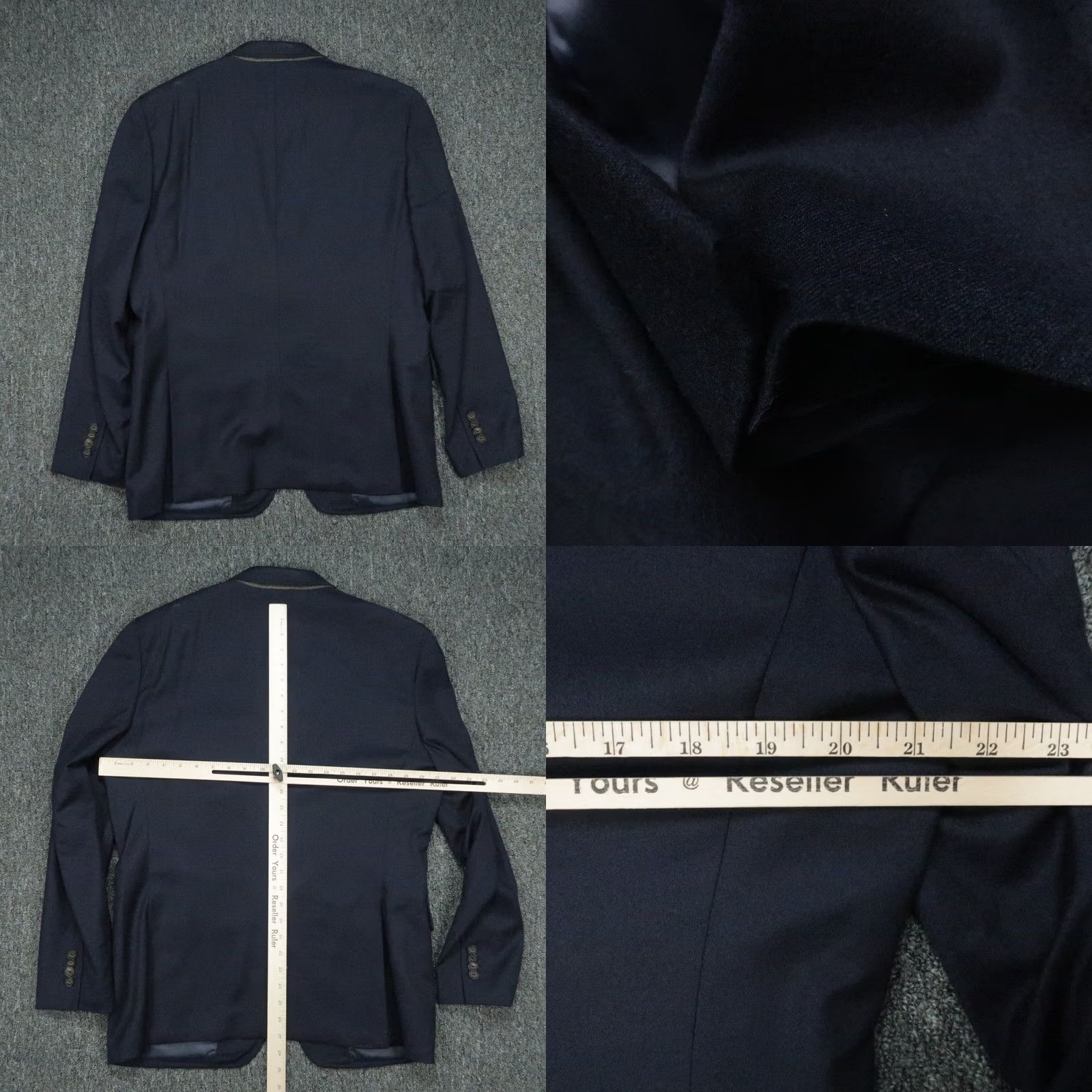 UNTUCKit UNTUCKit Blazer Mens Navy Blue Wool Half Canvas Construction Jacket 40R Size 40R - 8 Thumbnail
