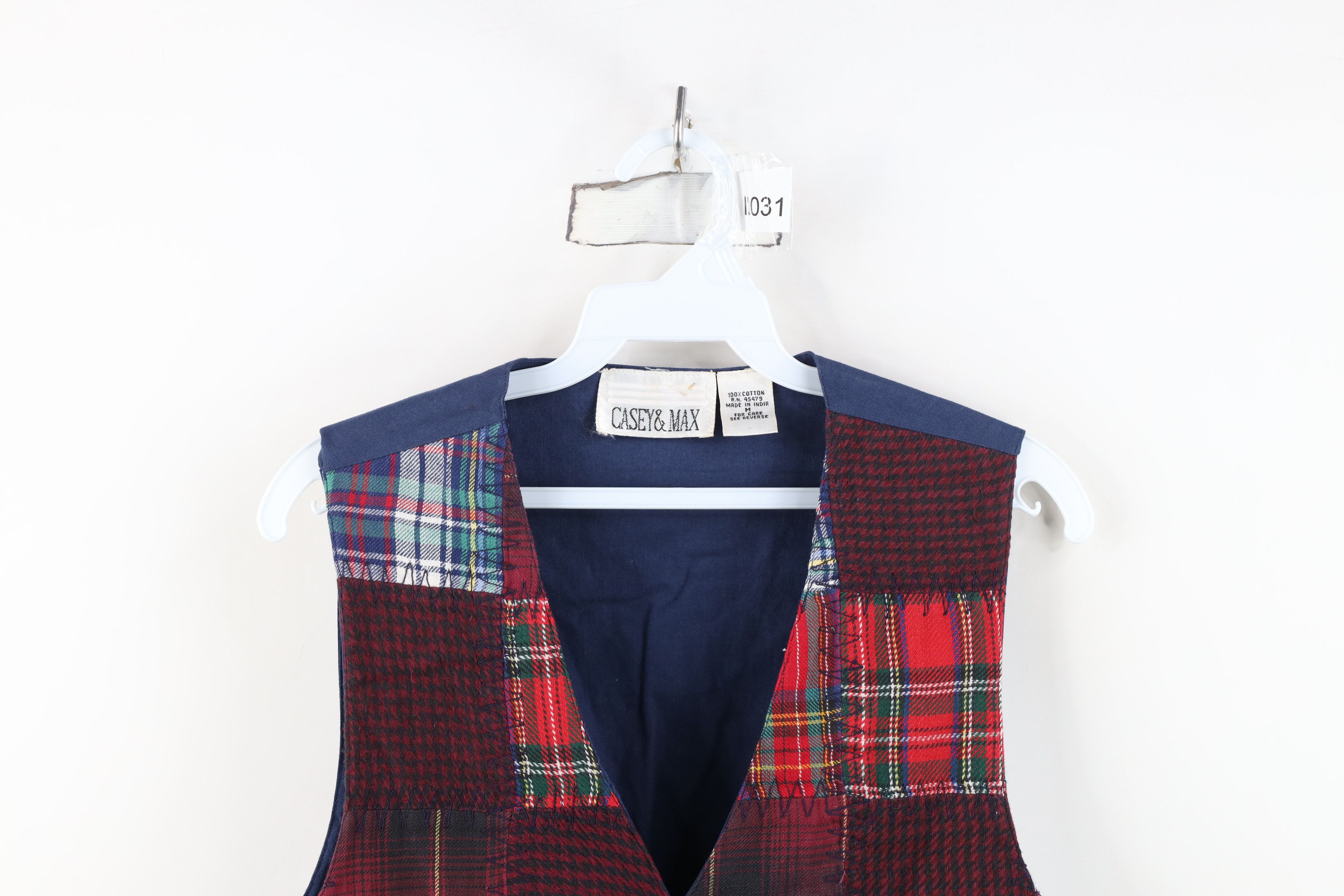 Vintage Vintage 90s Streetwear Faded Quilt Patchwork Vest Jacket Size M / US 6-8 / IT 42-44 - 2 Thumbnail