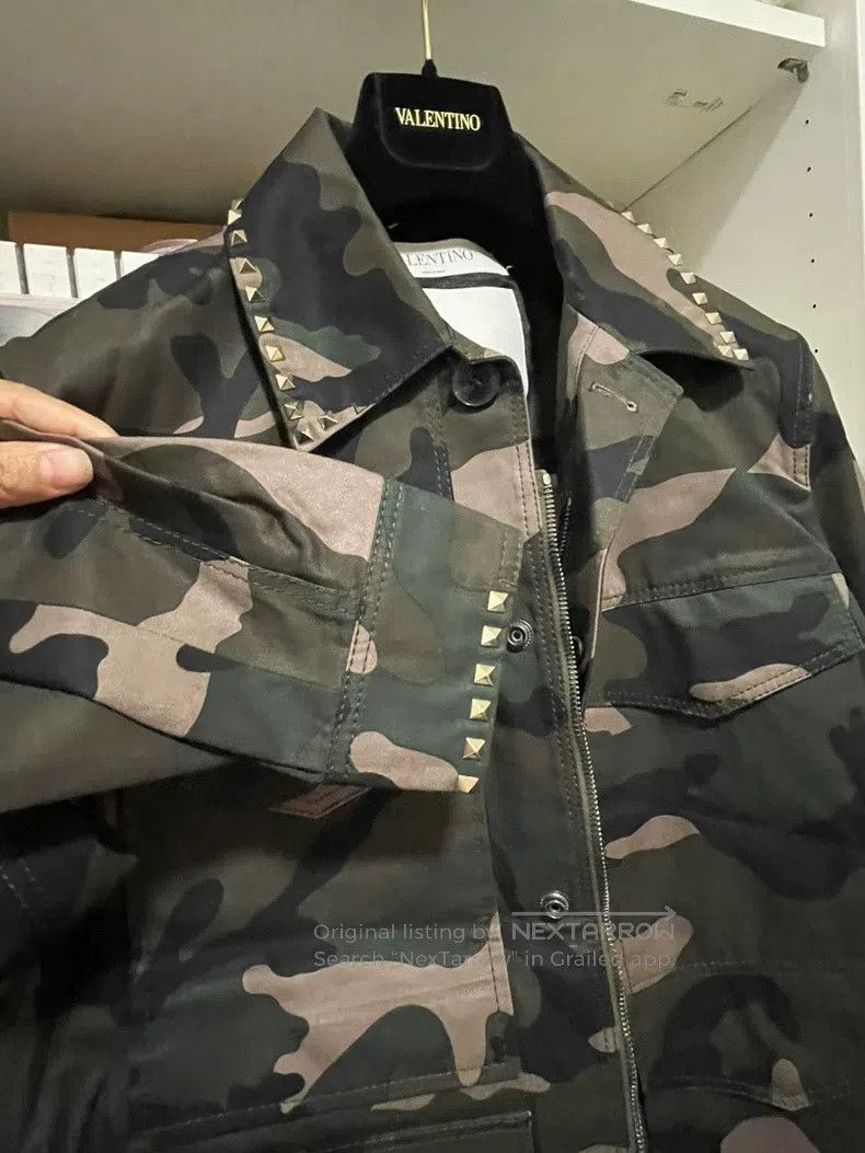 Valentino Valentino Camouflage studded jacket Size US XL / EU 56 / 4 - 3 Thumbnail