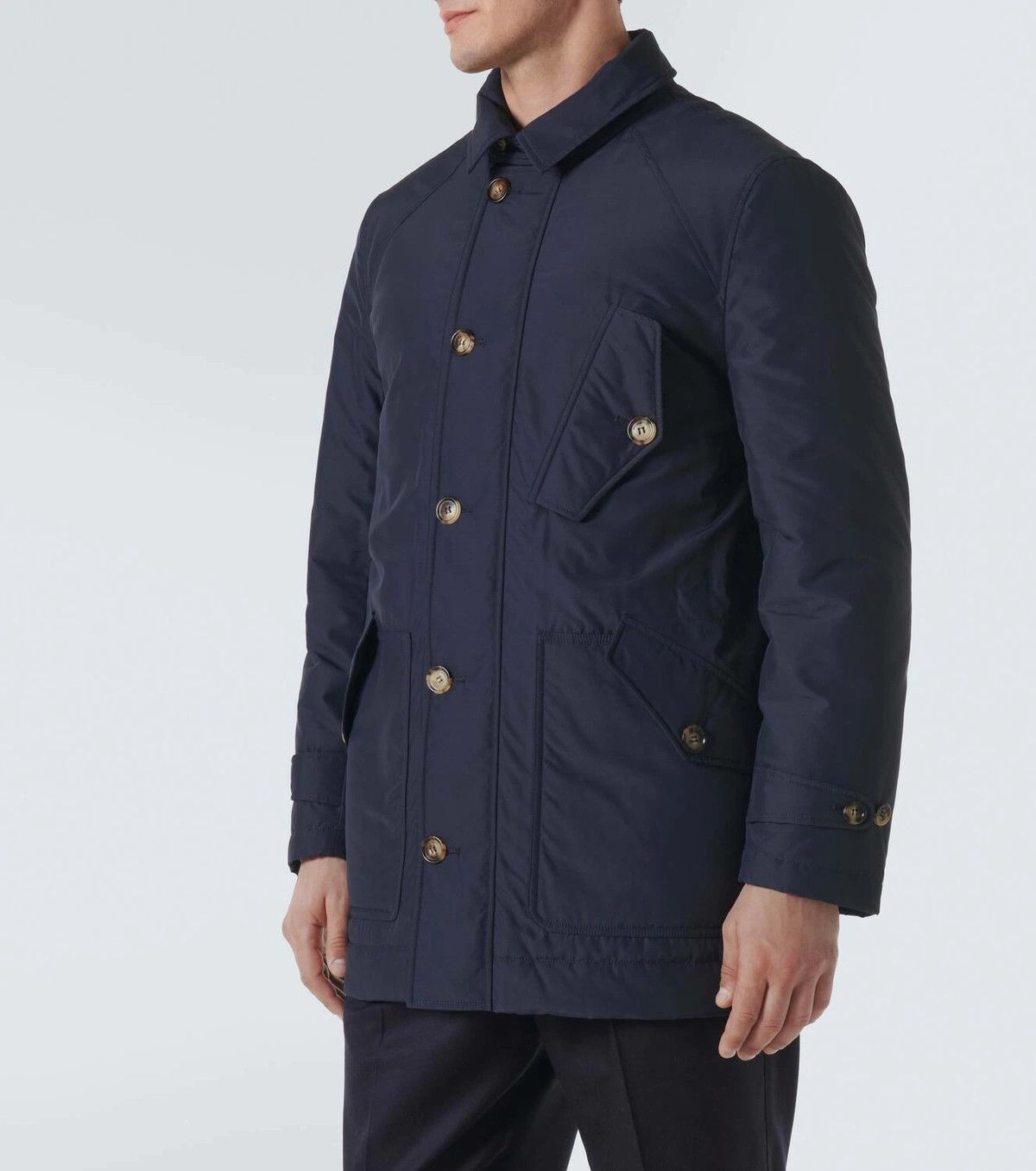 Brunello Cucinelli o1y0526 Casual Jacket in Midnight Blue Size US L / EU 52-54 / 3 - 2 Thumbnail