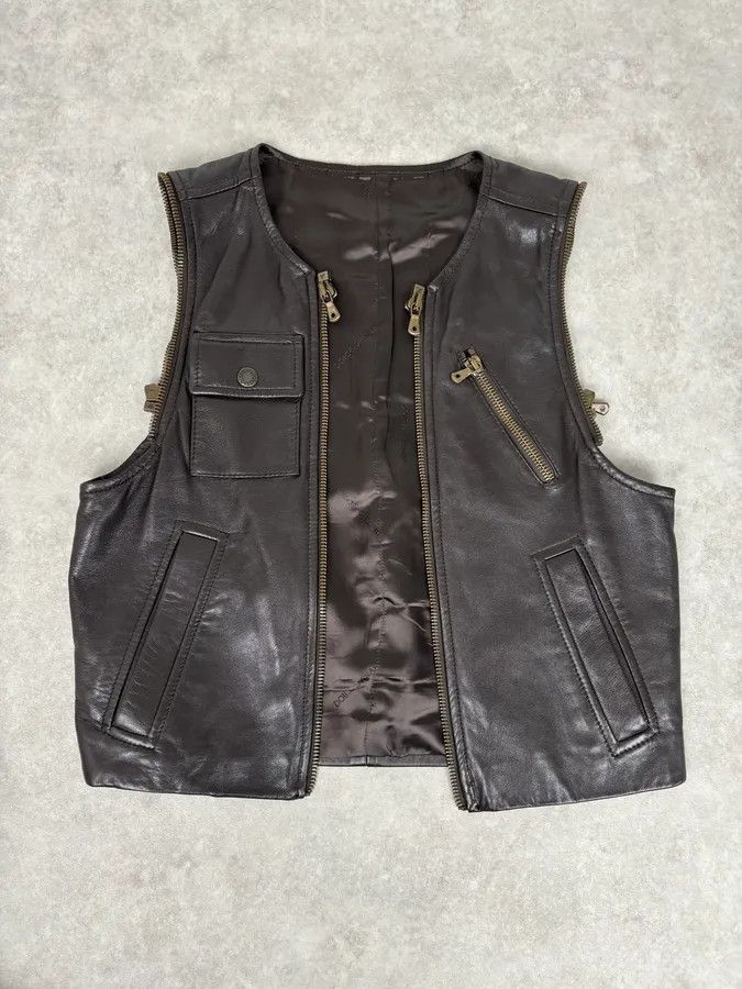 Dolce & Gabbana AW2003 Dolce & Gabbana Layered Multi Zip Leather Jacket Size US M / EU 48-50 / 2 - 11 Thumbnail