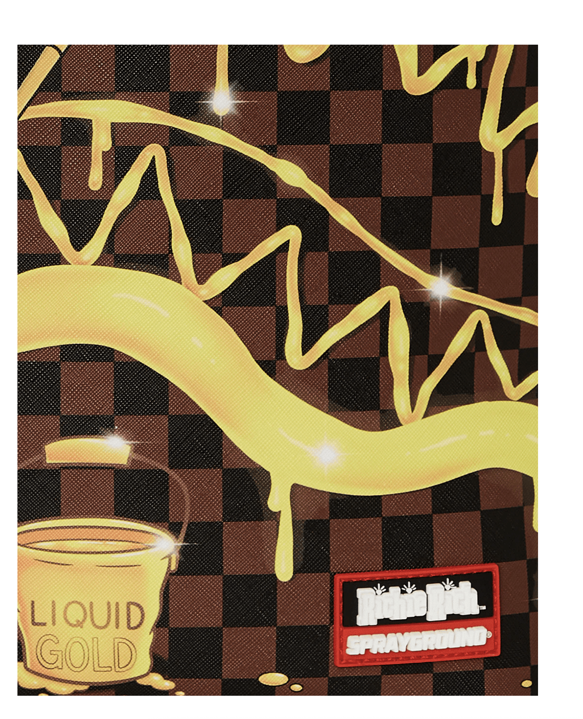 Sprayground Sprayground Richie Rich Paint The Shark Gold Backpack Size ONE SIZE - 8 Thumbnail