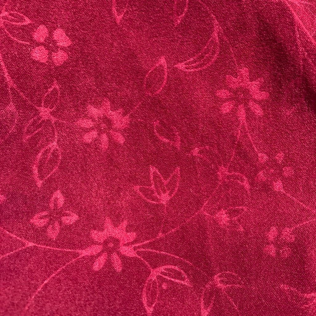 Vintage Vintage Sag Harbor Vest Burgundy Red Floral Embossed Button Size XL / US 12-14 / IT 48-50 - 7 Thumbnail