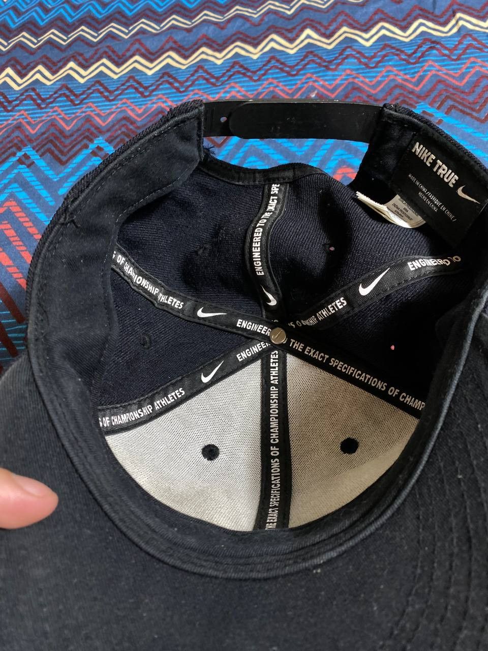 Nike VERY RARE NIKE CAP BIG LOGO SWOOSH DRILL Y2K 90s HYPE RETRO Size ONE SIZE - 3 Thumbnail