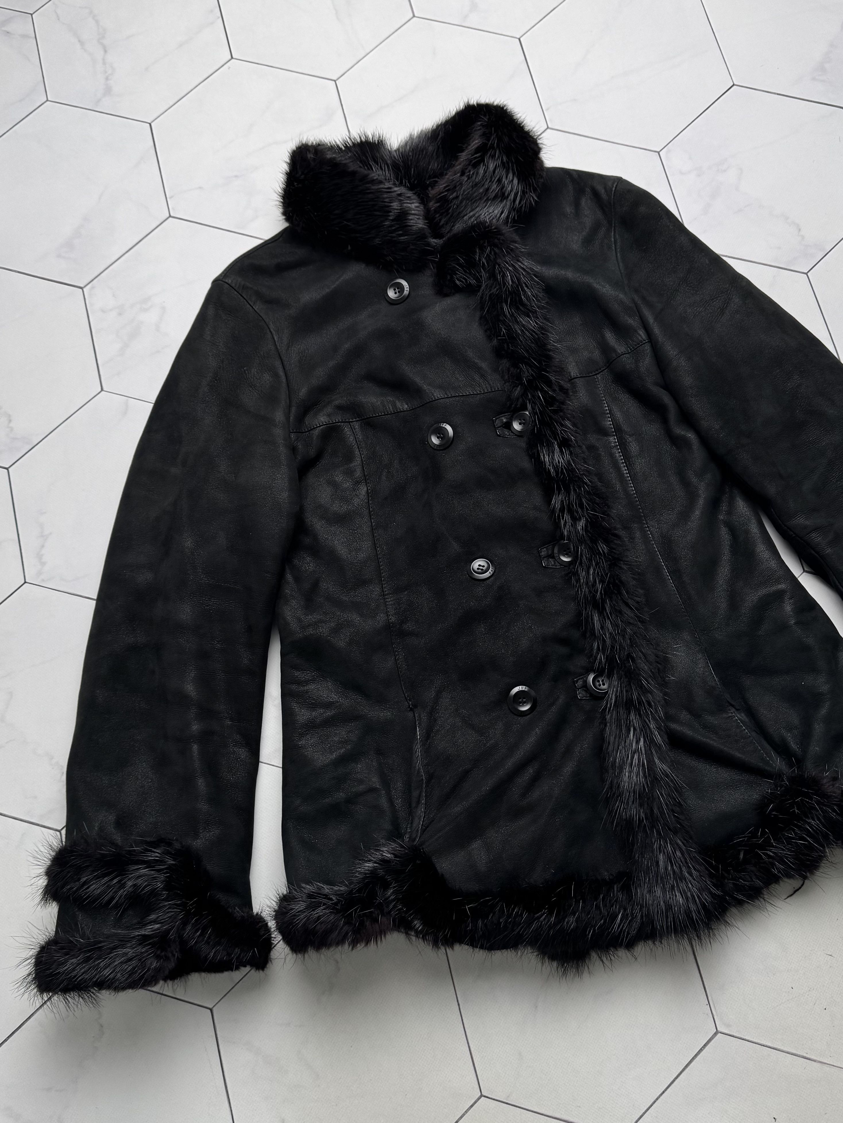 Vintage Vintage Real Shearling Coat (B550) Size M / US 6-8 / IT 42-44 - 6 Thumbnail