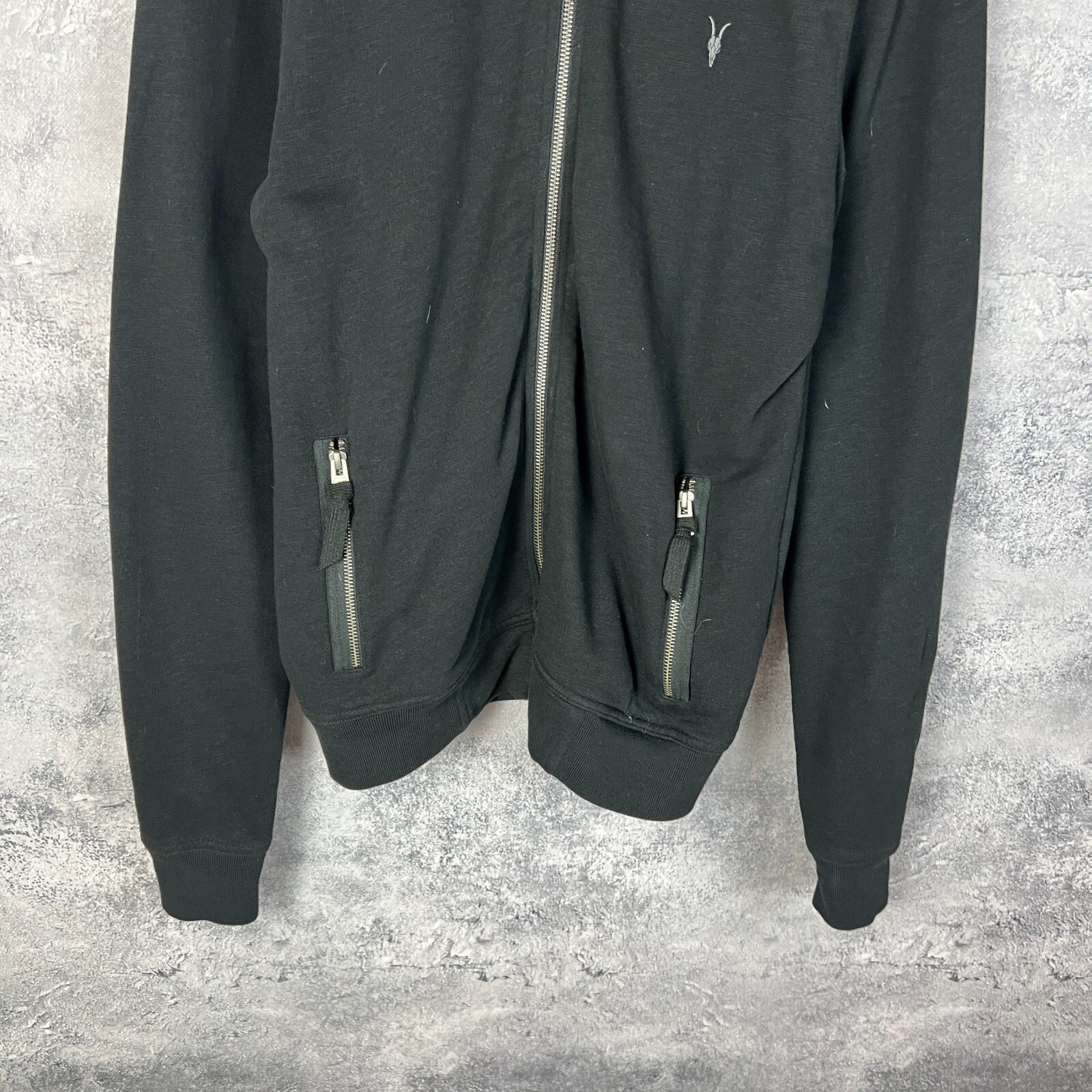 Allsaints Allsaints Bomber Zip Sweatshirt Men's Size M Black ` Size US M / EU 48-50 / 2 - 3 Thumbnail