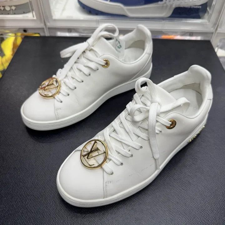 Louis Vuitton Louis Vuitton Frontrow White Fashion Sneakers -2508 Size US 4 / IT 34 - 1 Thumbnail
