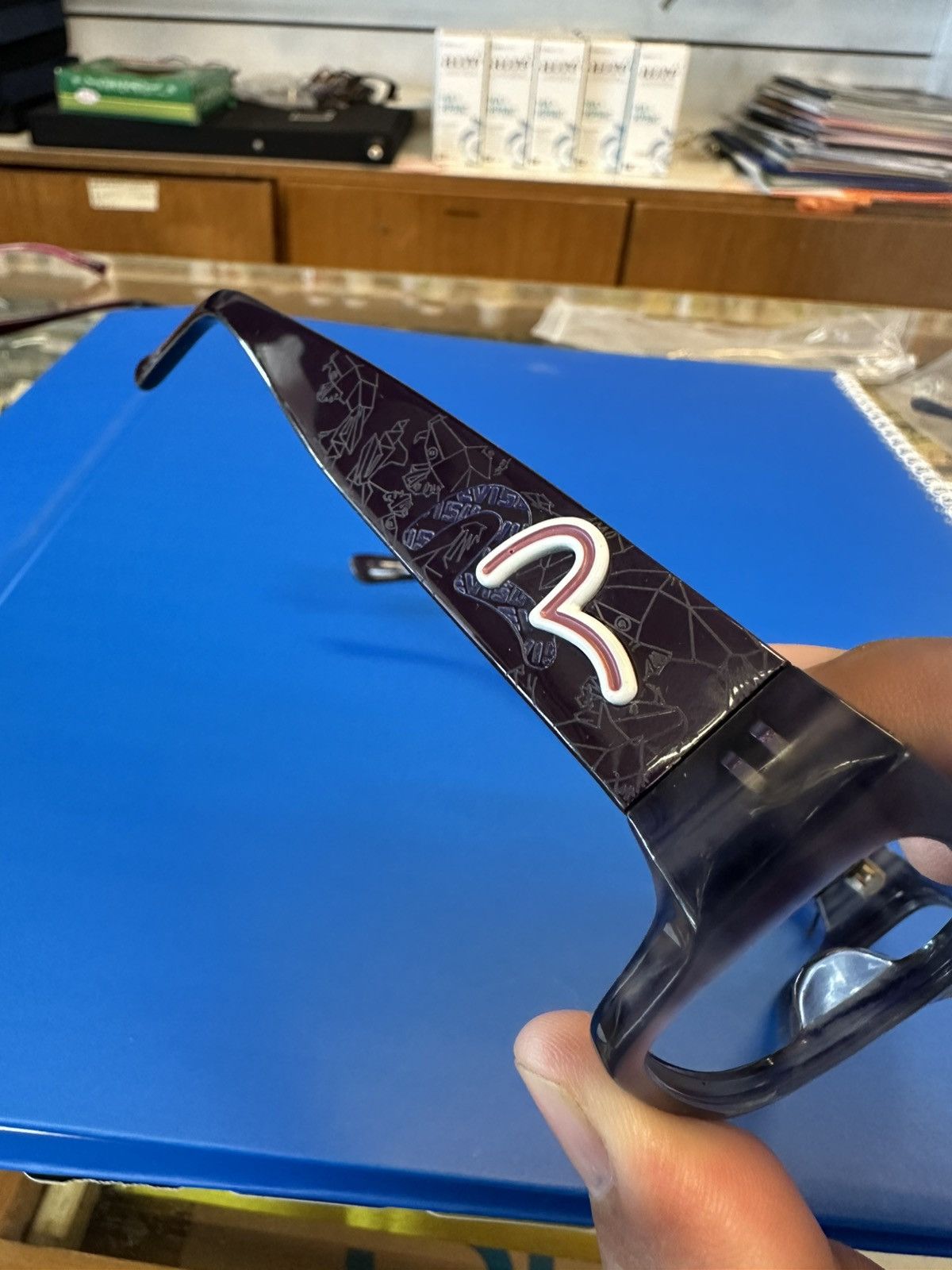 Evisu RARE Y2K Evisu Japan EVH-8518 55 🛑16-135 ✔️Frames ONLY✔️ Size ONE SIZE - 6 Thumbnail