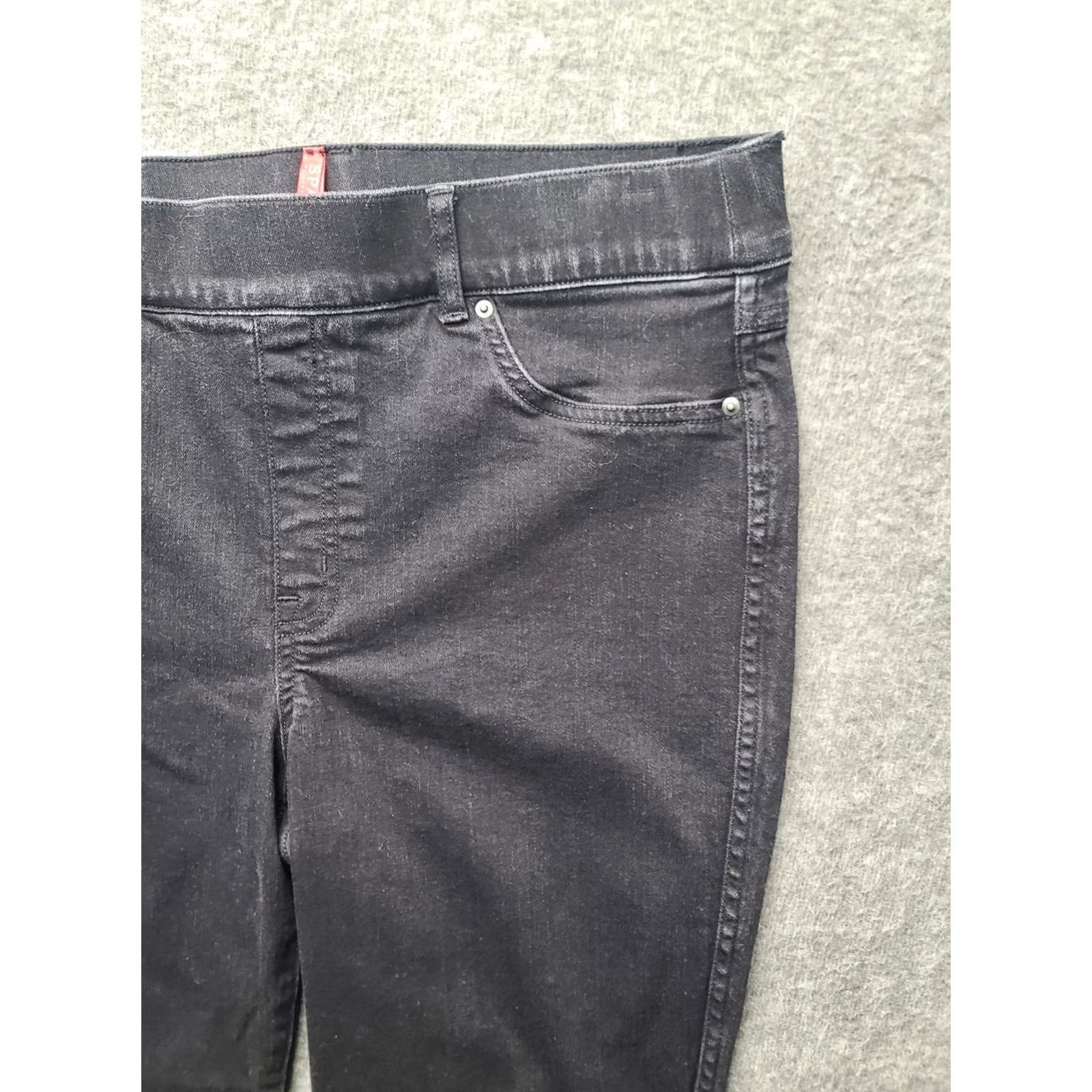 Spanx Spanx Womens XL 32x28 The Perfect Pant Slim Fit Tapered Leg Ankle Shaping Pants Black Slimming Pockets Stretch Ponte Size 40" / US 18 - 6 Thumbnail