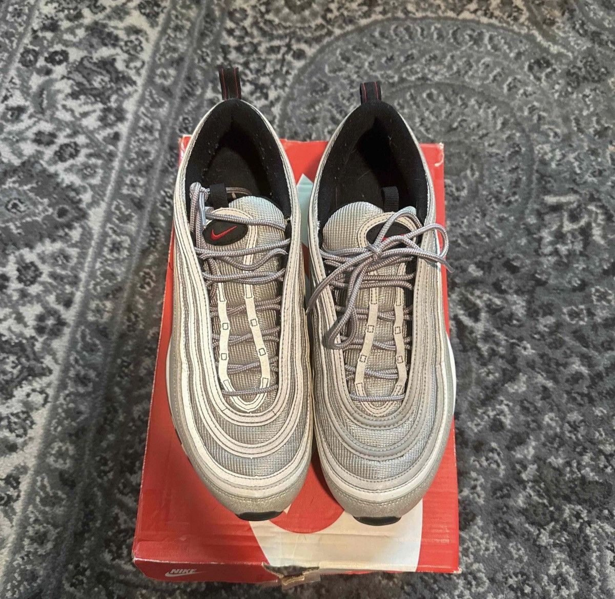 Nike Nike Air Max 97 Silver Bullet 2017 Size US 11 / EU 44 - 3 Thumbnail