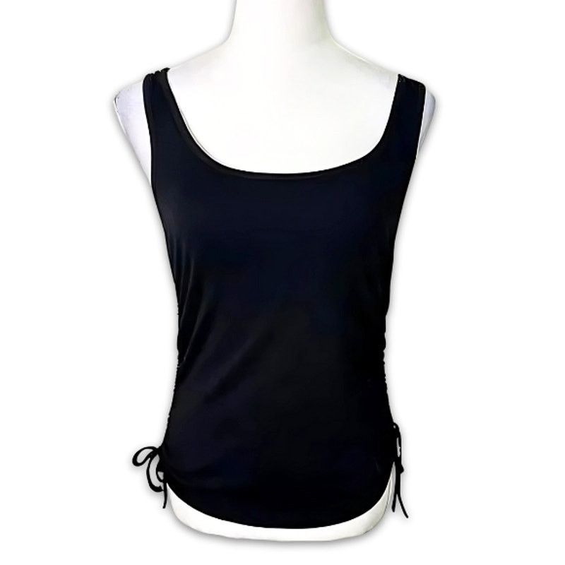 Other 4th & Reckless Annoushka Tank Top Ruched Side Black W L NWOT Size L / US 10 / IT 46 - 2 Thumbnail