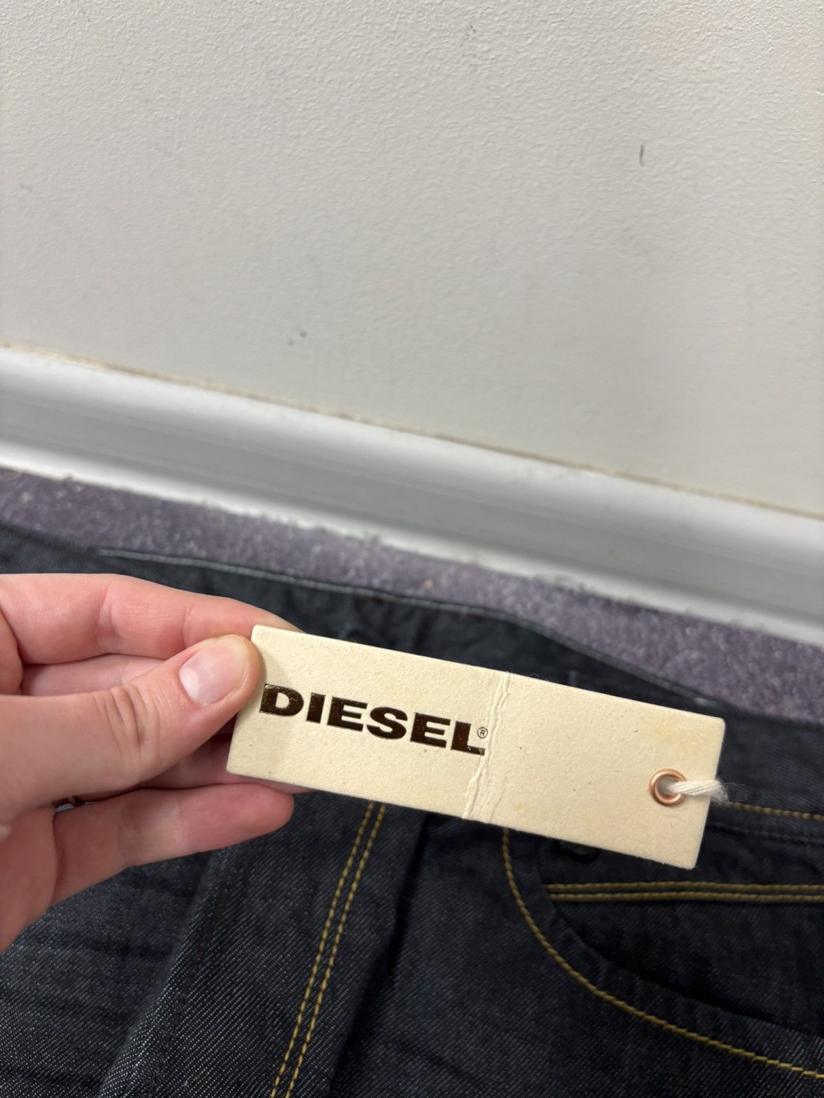 Diesel Diesel Iakop Regular Slim Tapered NWT Navy/Black Denim Jeans Size US 28 / EU 44 - 6 Thumbnail
