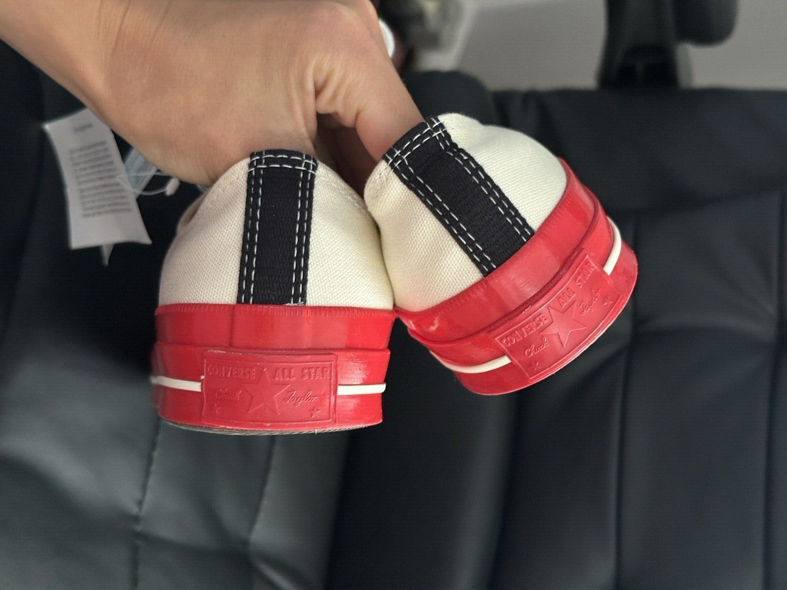 Comme des Garcons PLAY × Converse COMME DES GARCONS PLAY x Converse Chuck Taylor Sneakers Mens Size US 8.5 / EU 41-42 - 3 Thumbnail