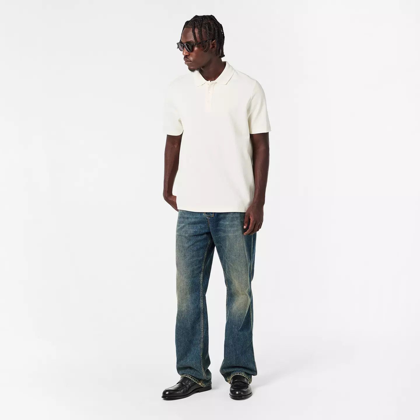 Balmain o1g2r1mq0426 Short Sleeve Fitted Polo Shirt in White Size US M / EU 48-50 / 2 - 6 Thumbnail