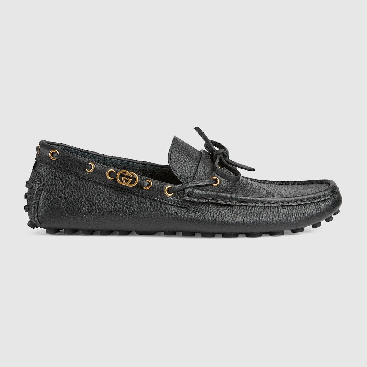 Gucci Interlocking G Leather Drivers SIZE UK 8.5