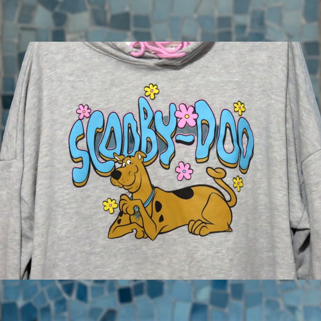 Vintage Scooby Doo Mystery Machine Hoodie Woman 2XL Gray Cartoon Retro 90s Hooded Long Sleeve Front Back Graphics Mens Womens Girls Boys Size XXL / US 16-18 / IT 52-54 - 1 Thumbnail