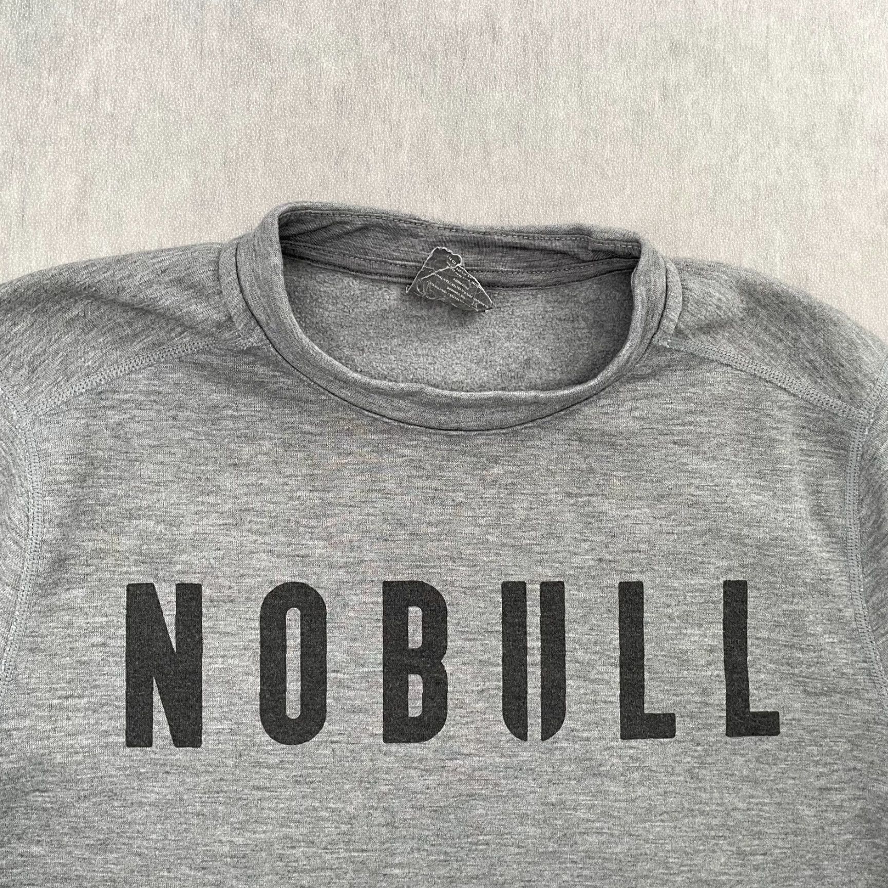 Vintage NOBULL Sweatshirt Logo Adult Medium Gray Pullover Crewneck Long Sleeve Mens M Size US M / EU 48-50 / 2 - 3 Thumbnail