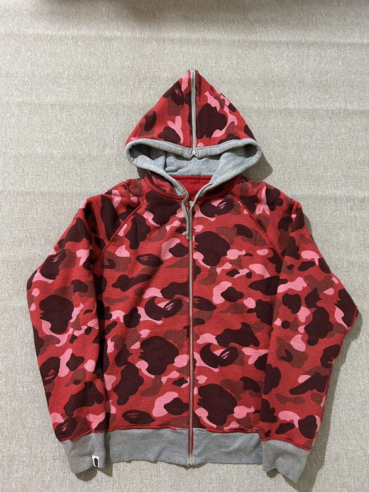 Bape Color Camo Thermal Zip Hoodie Size US M / EU 48-50 / 2 - 1 Thumbnail