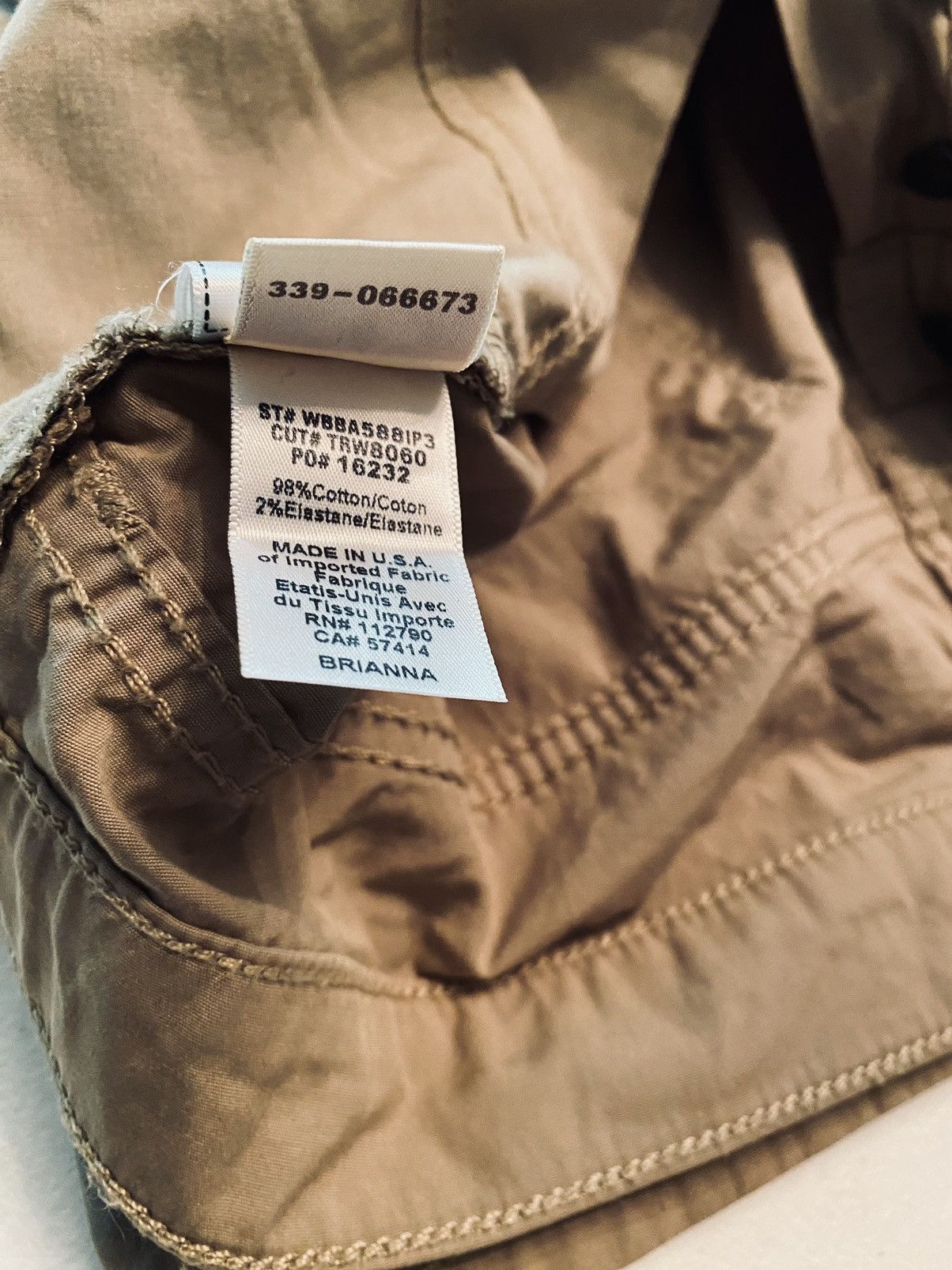 True Religion True Religion 🇺🇸 Brianna Boyfriend Coriander Overdye Poplin Size 31" - 10 Thumbnail