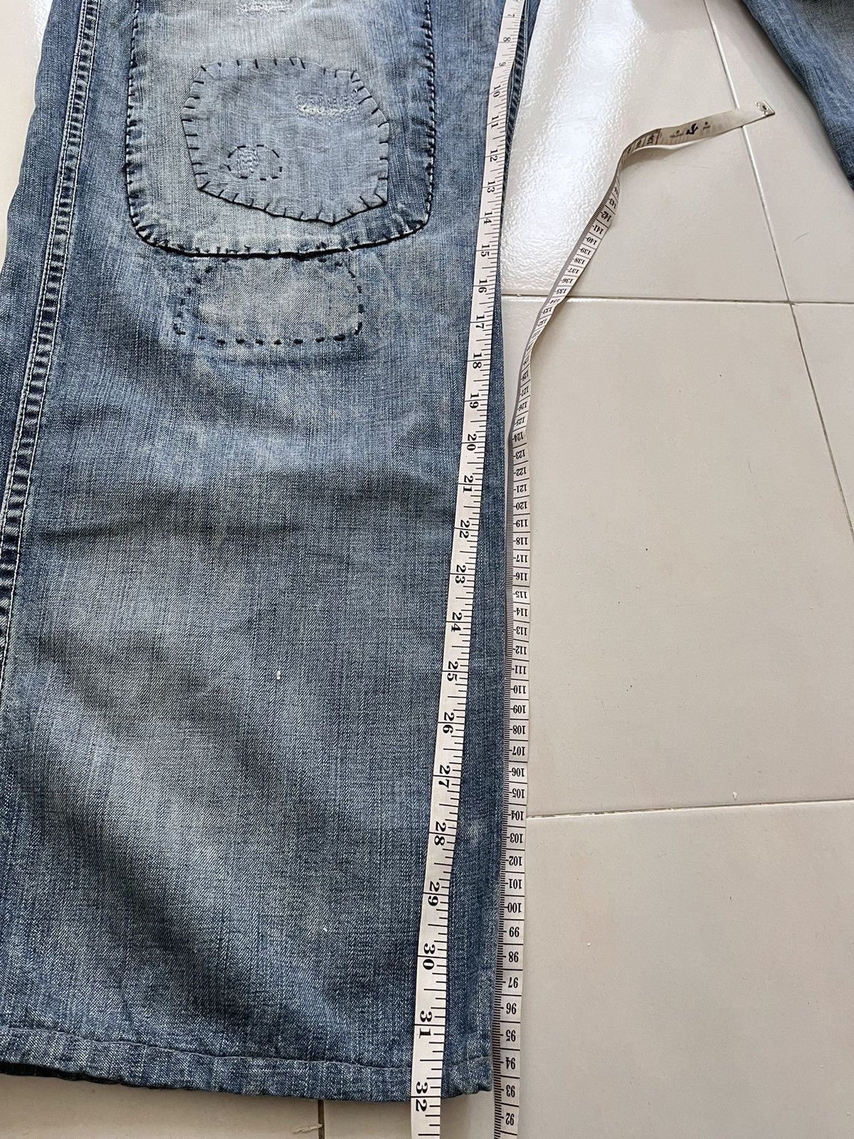 Ralph Lauren 💥 Ralph Lauren Repaired Boro Patchwork Naval Pants Size US 42 / EU 58 - 18 Thumbnail