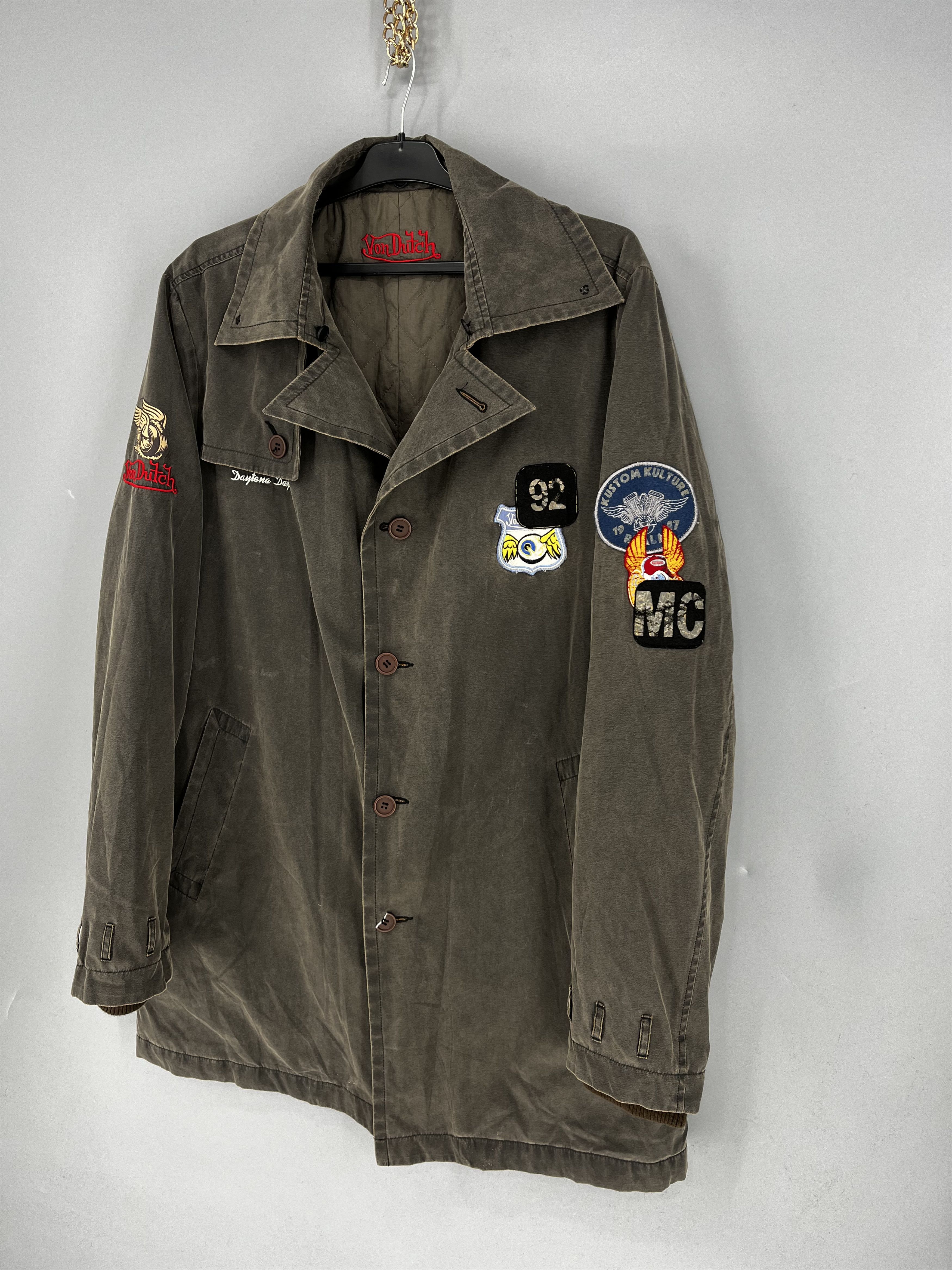 Japanese Brand Vintage 90s Von Dutch Coat Parka Jacket Size US XXL / EU 58 / 5 - 3 Thumbnail
