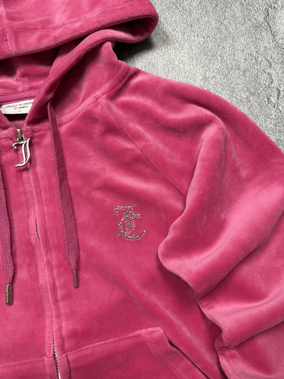 Juicy Couture Y2K Juicy Couture Velour Zip Hoodie Size S / US 4 / IT 40 - 5 Thumbnail