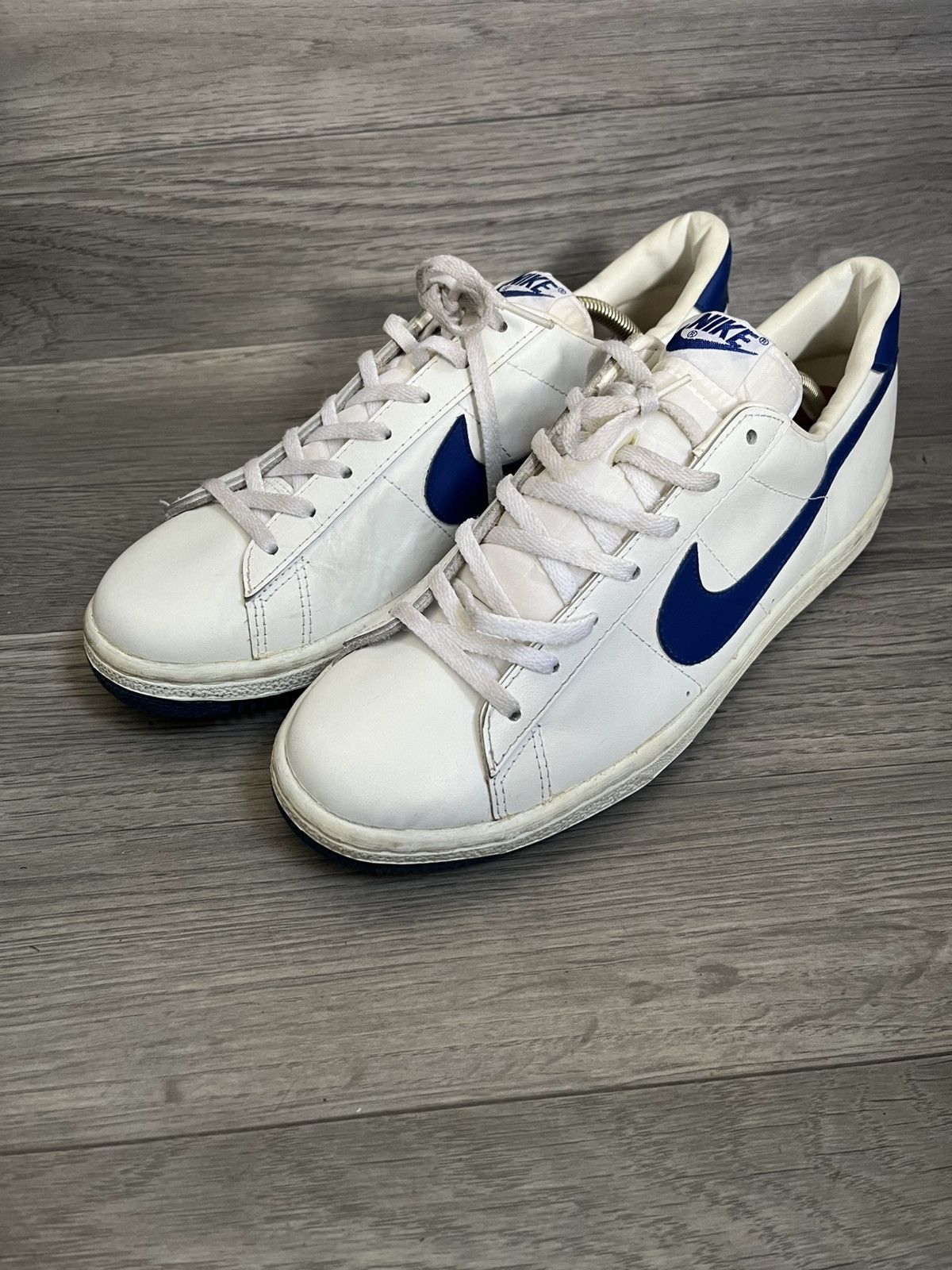 Nike Vintage 80s Nike tennis white low top sneakers, Korea10.5 Size US 10.5 / EU 43-44 - 1 Thumbnail