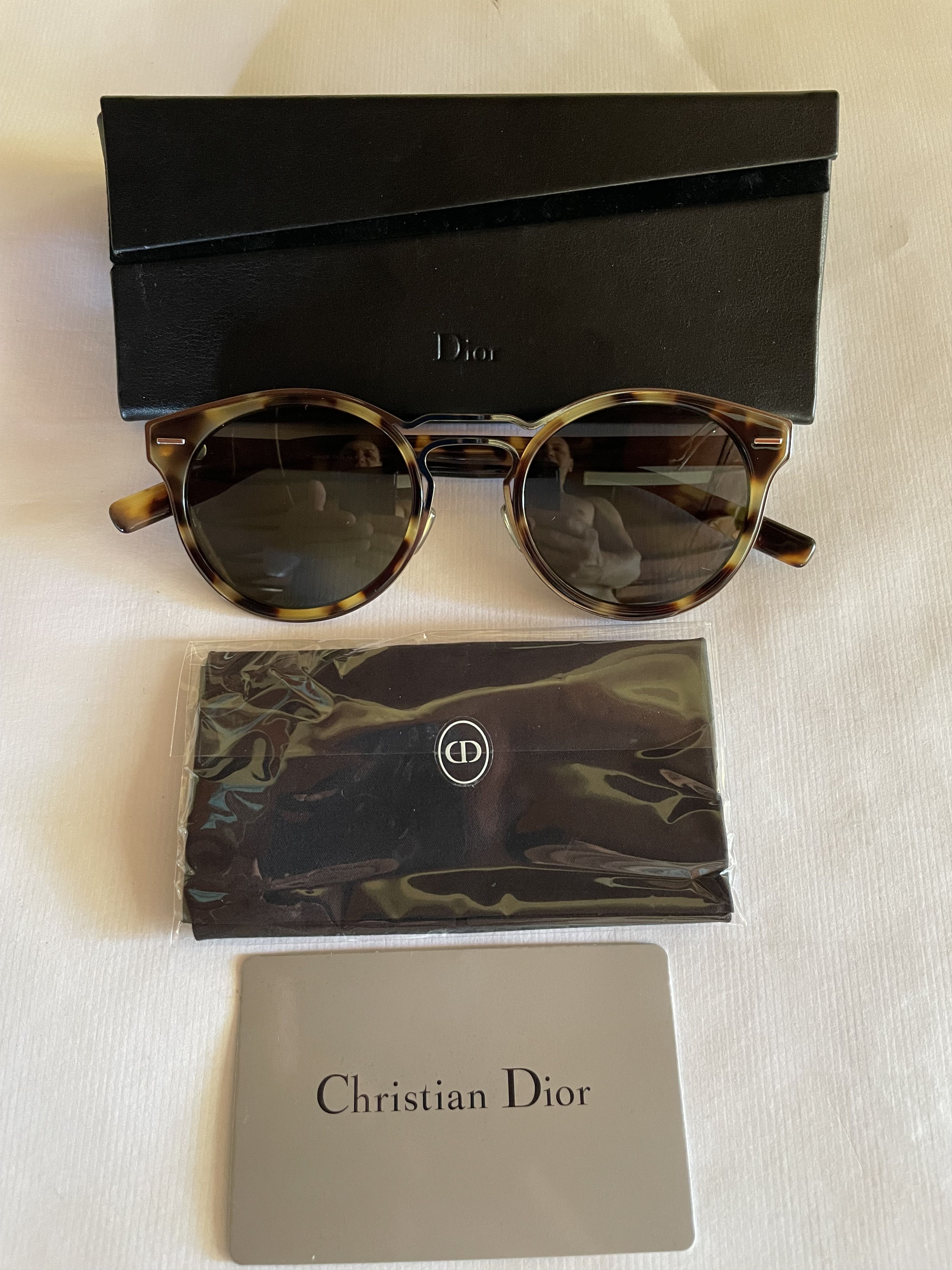 Dior Christian Dior DIOR0209S 2OT70 Blond Havana Sunglasses Size ONE SIZE - 6 Thumbnail