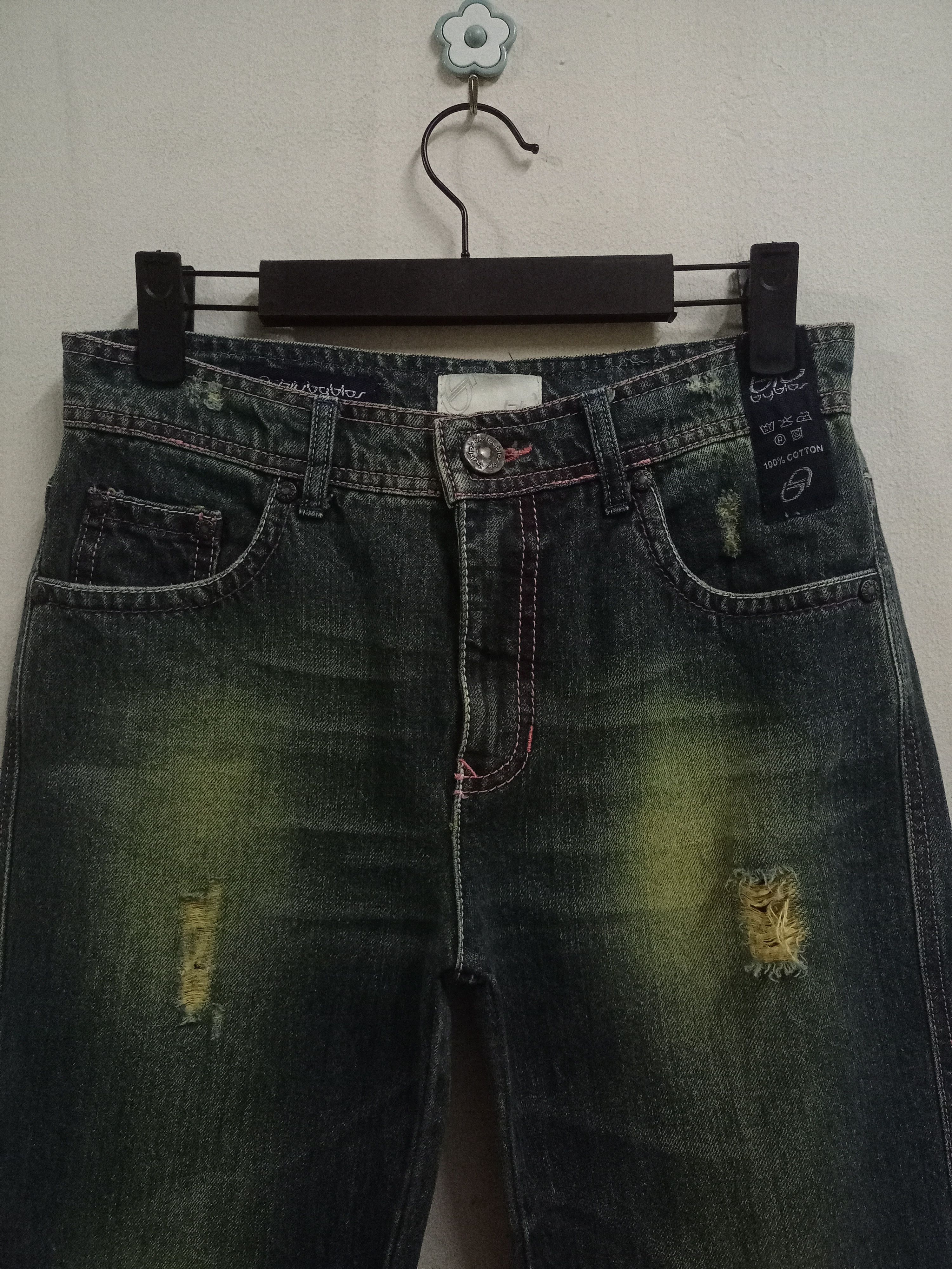 Byblos Vintage Blu Byblos Sick Mud Wash Bootcut Style Jeans Size 28" / US 6 / IT 42 - 4 Thumbnail