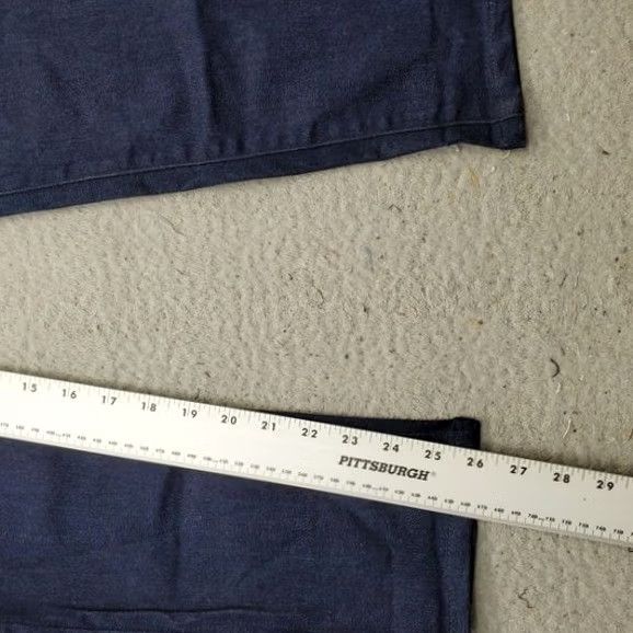 NYDJ NYDJ Ankle Pants Women’s 2 Blue Cotton Comfort Waist Flat Front Pull On Size 26" / US 2 / IT 38 - 4 Thumbnail