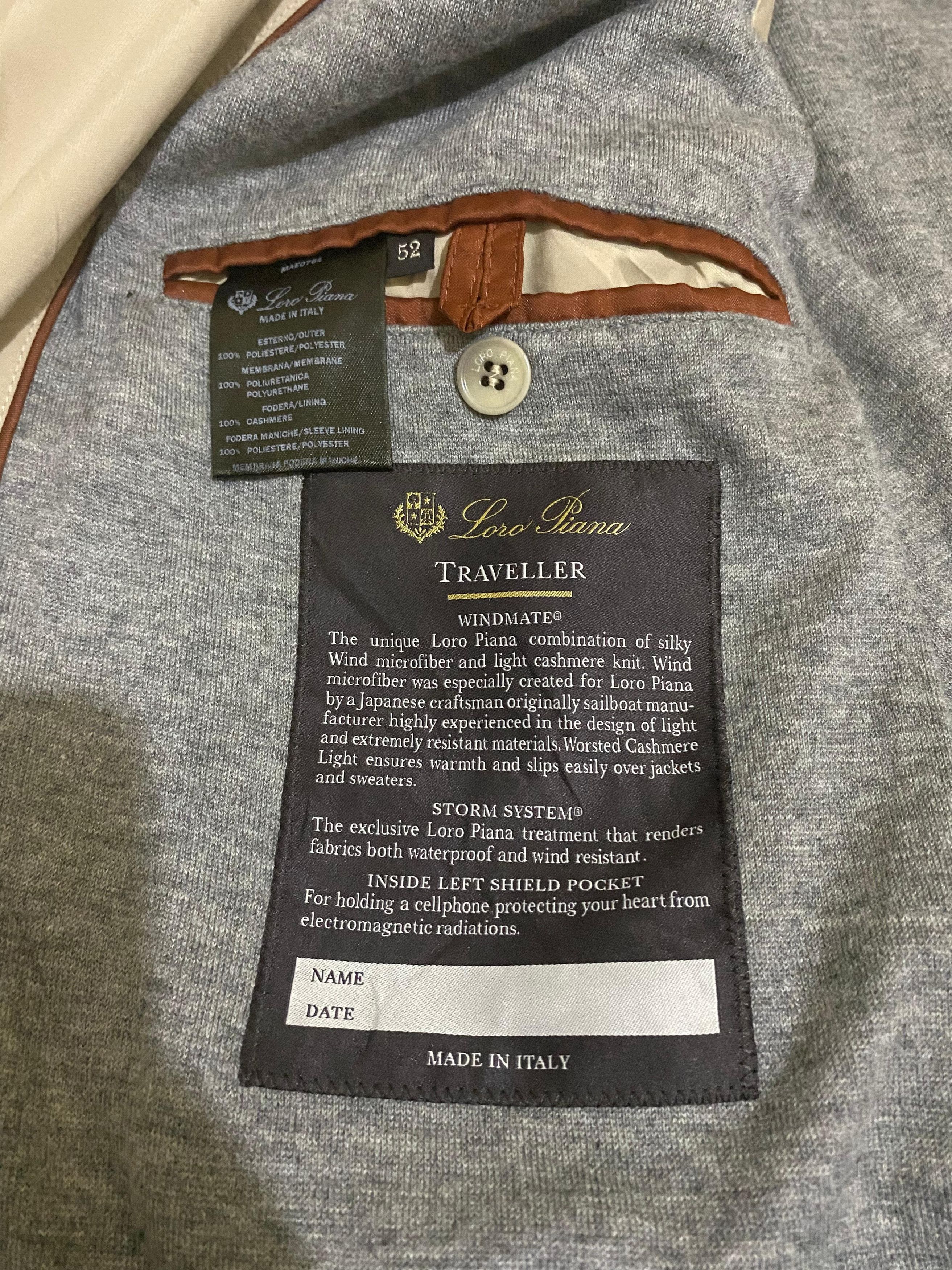 Loro Piana Loro Piana Windmate Traveller Jacket Microfibre Size US L / EU 52-54 / 3 - 7 Thumbnail