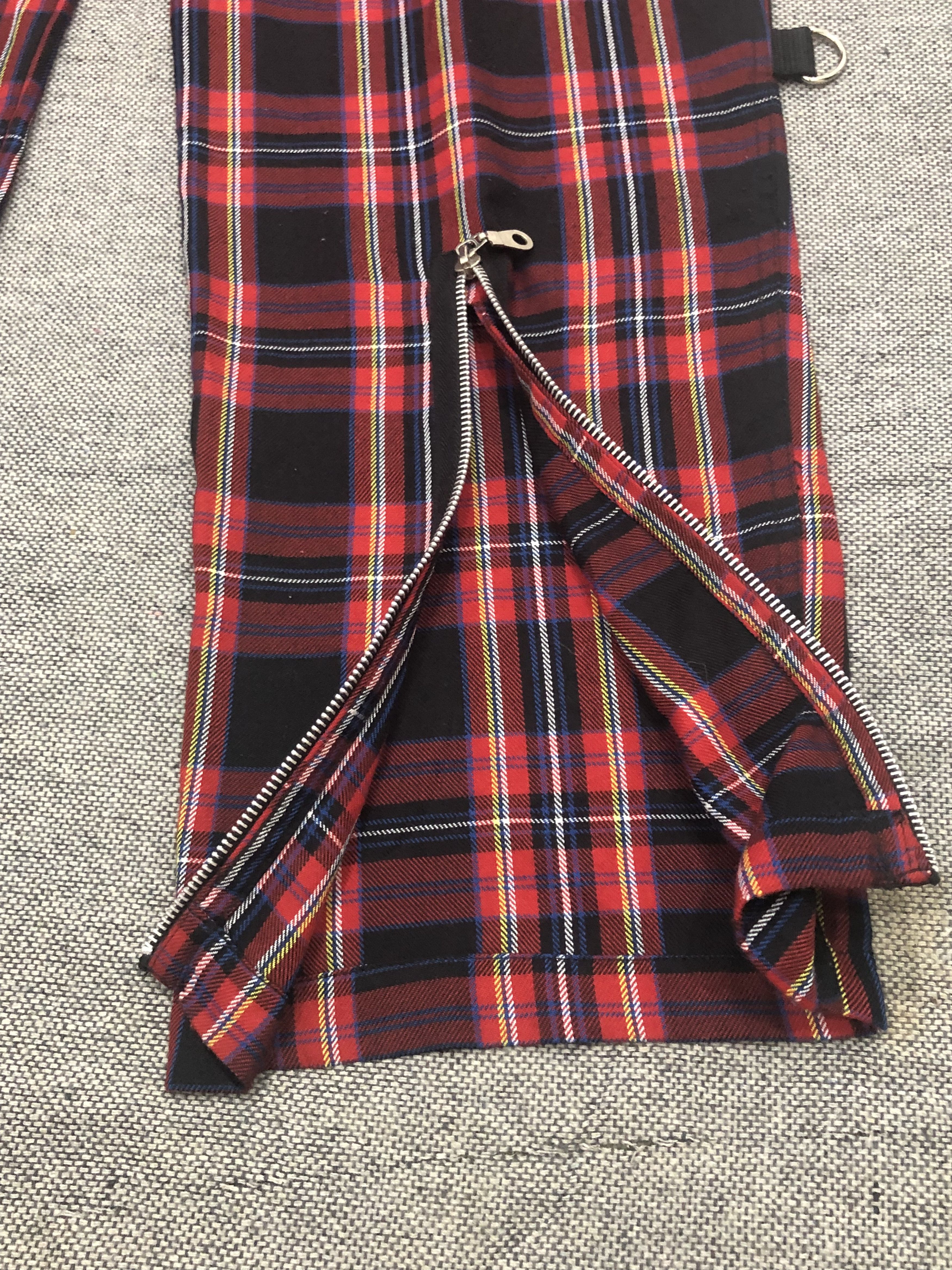 Japanese Brand Rare Mordid Threads Plaid Punk Bondage Pants Size 34 Size US 34 / EU 50 - 3 Thumbnail