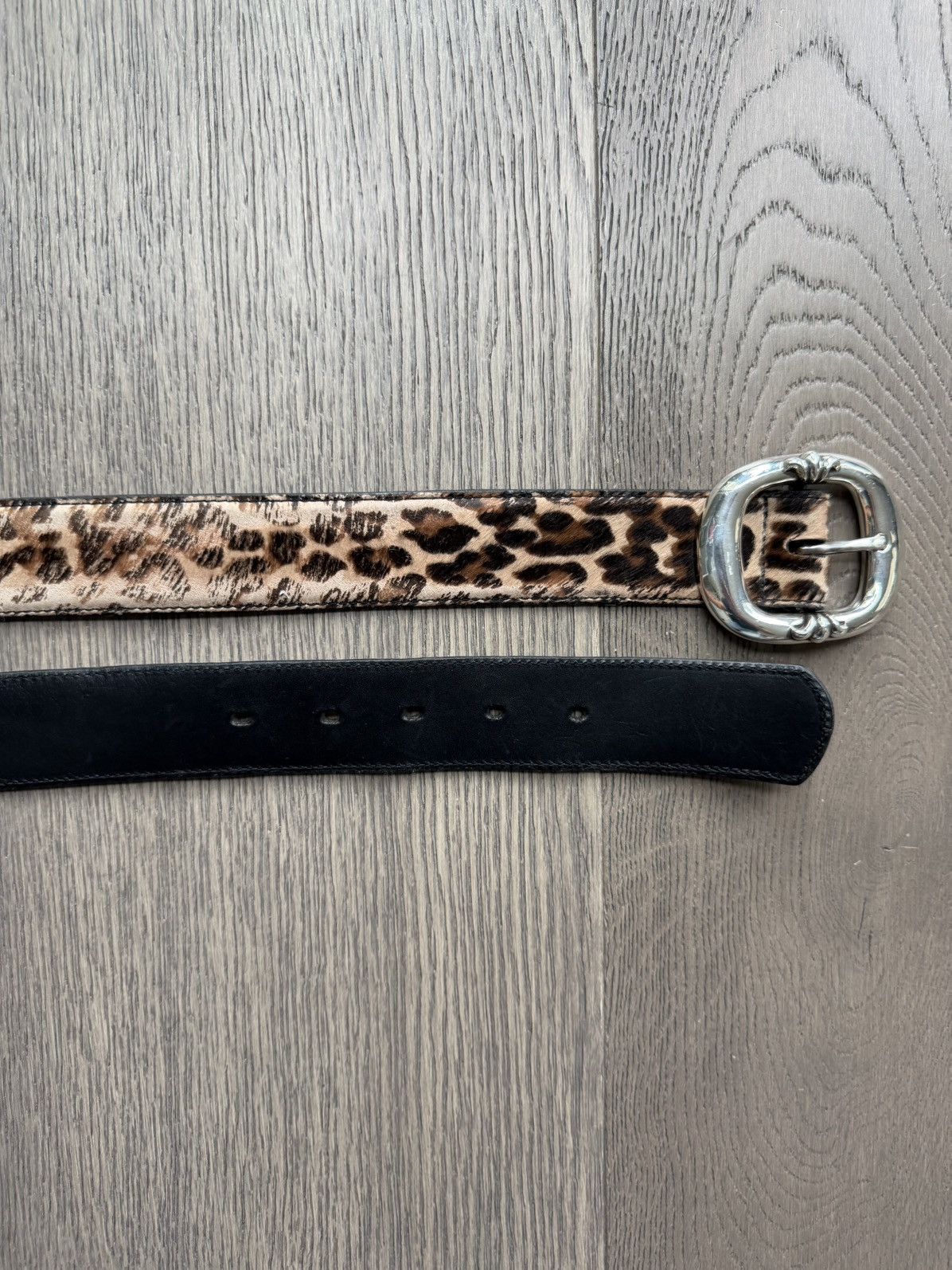 Chrome Hearts Chrome Hearts Cheetah Print Gunslinger Silver Belt Buckle Size 36 - 4 Thumbnail
