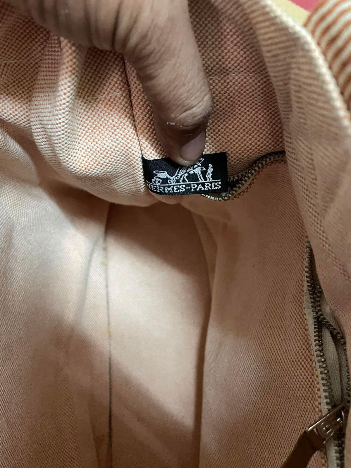 Hermes 🔥🔥🔥 VINTAGE HERMES TOTE BAG MADE IN FRANCE Size 28 - 7 Thumbnail