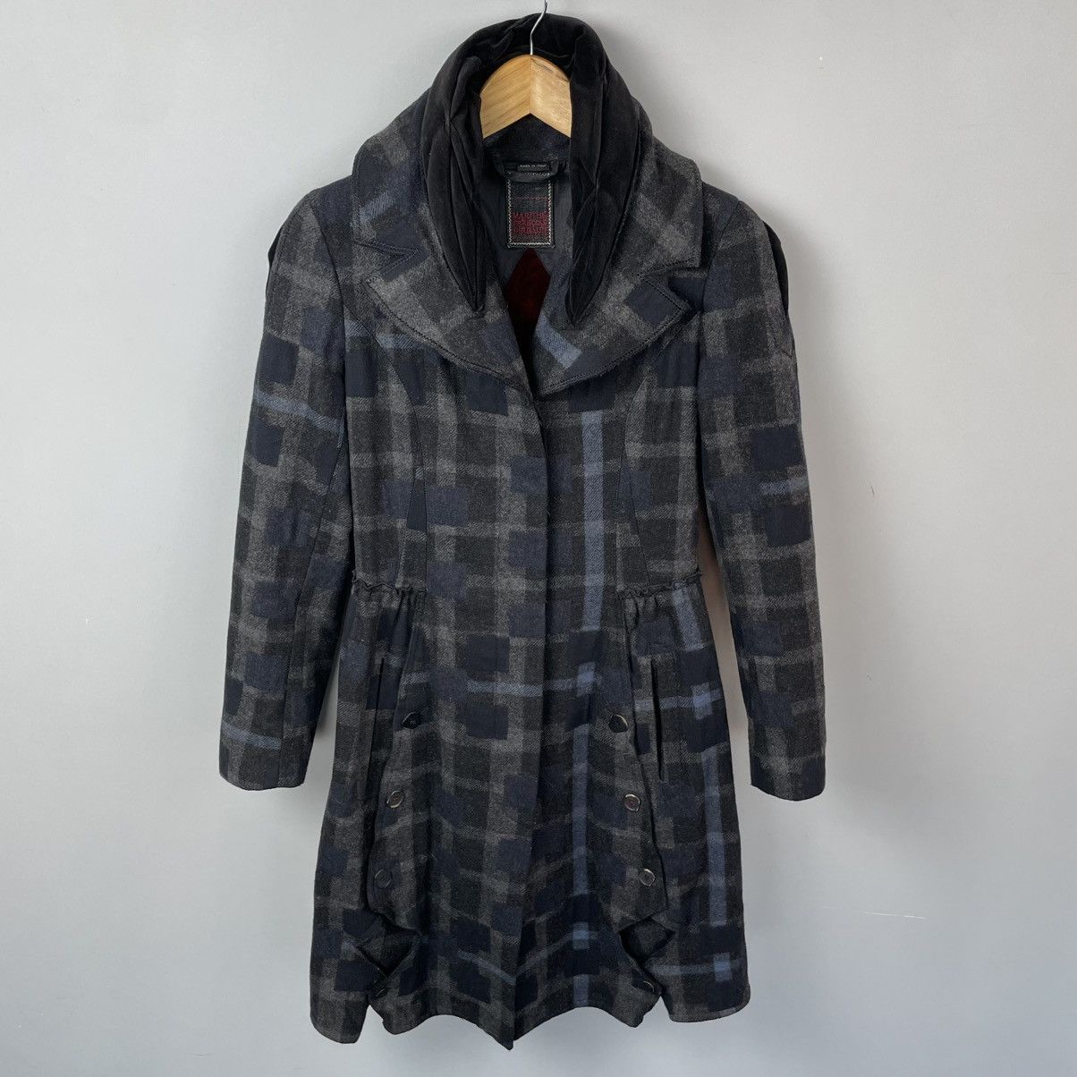 Marithe + Francois Girbaud Marithe Francois Girbaud Tartan Plaid Deconstructed Coat Size S / US 4 / IT 40 - 3 Thumbnail