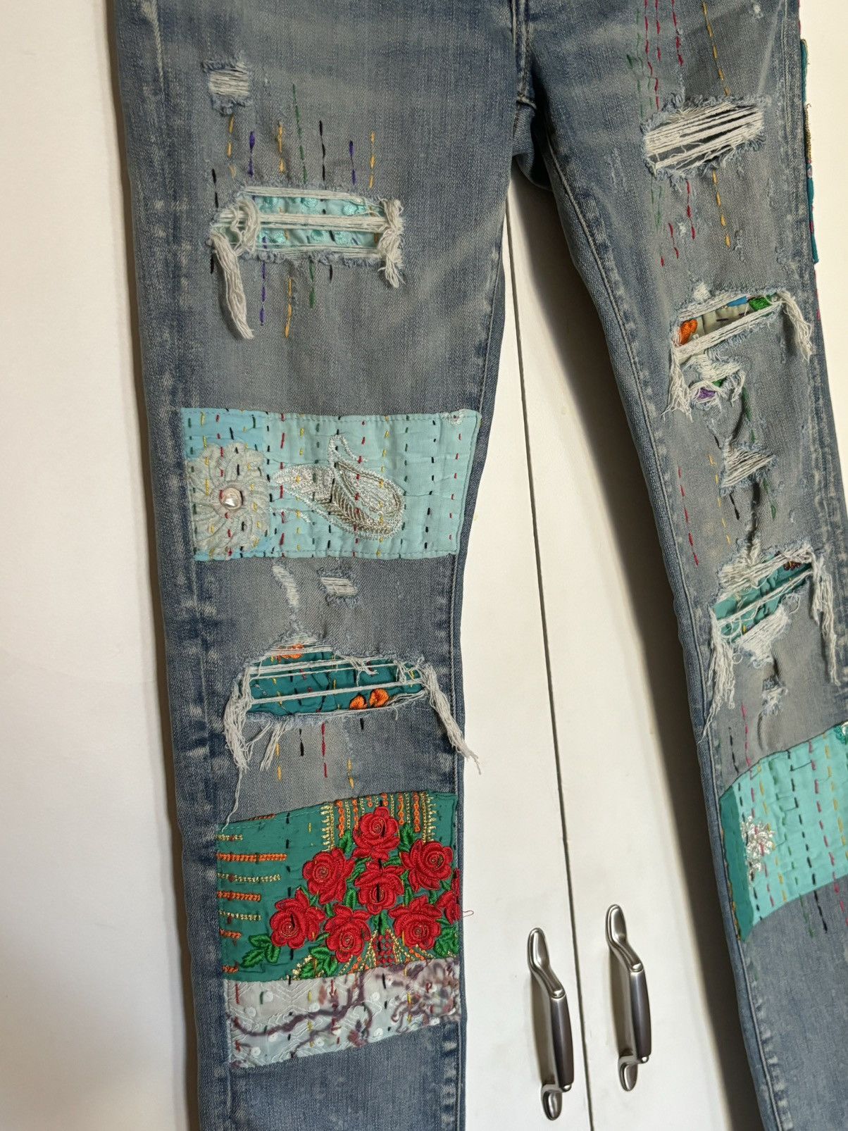 Amiri Amiri Embroidered Denim Size US 29 - 3 Thumbnail