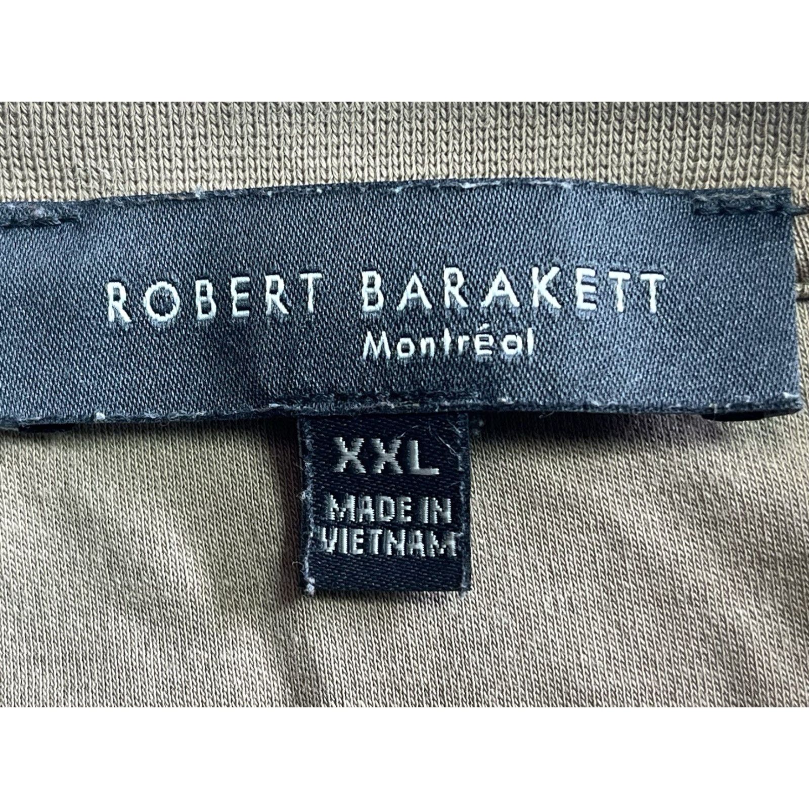 Vintage ROBERT BARAKETT T-Shirt Men Short Sleeve 2XL Brown 100% Pima Cotton Shirt Size US XXL / EU 58 / 5 - 5 Thumbnail