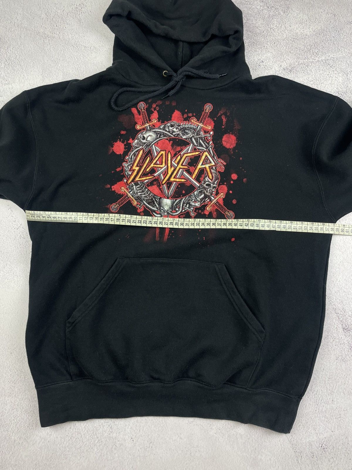 Slayer Vintage Slayer Hoodie Black L Front & Back Print Metal Band Size US L / EU 52-54 / 3 - 11 Thumbnail