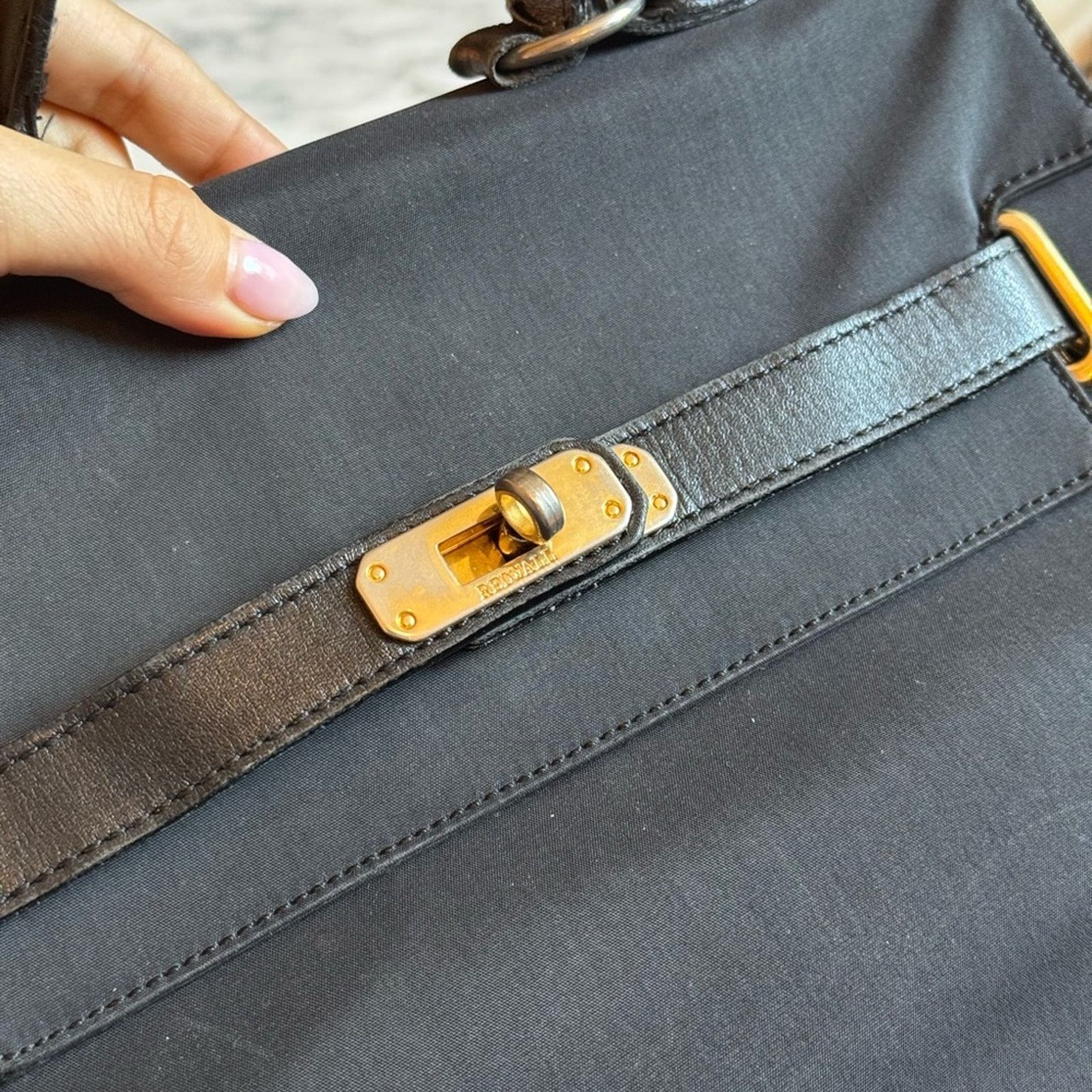 Moschino Moschino Black Nylon “Kelly” Bag Size ONE SIZE - 5 Thumbnail