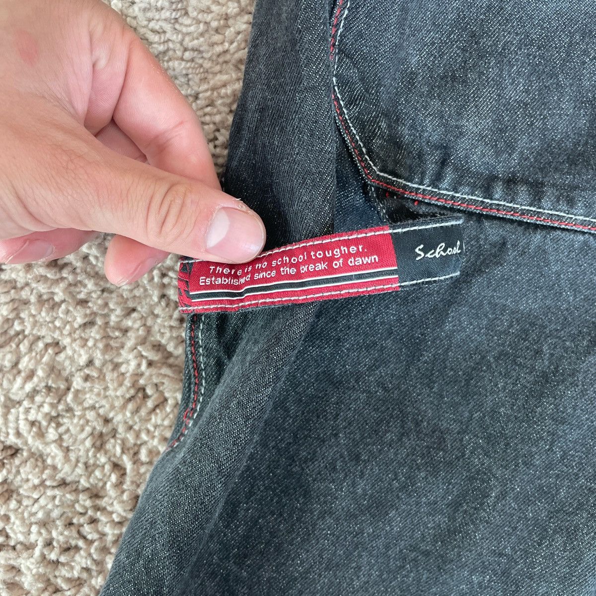 JNCO × Japanese Brand SOHK Black and Red Jorts Size US 36 / EU 52 - 5 Thumbnail