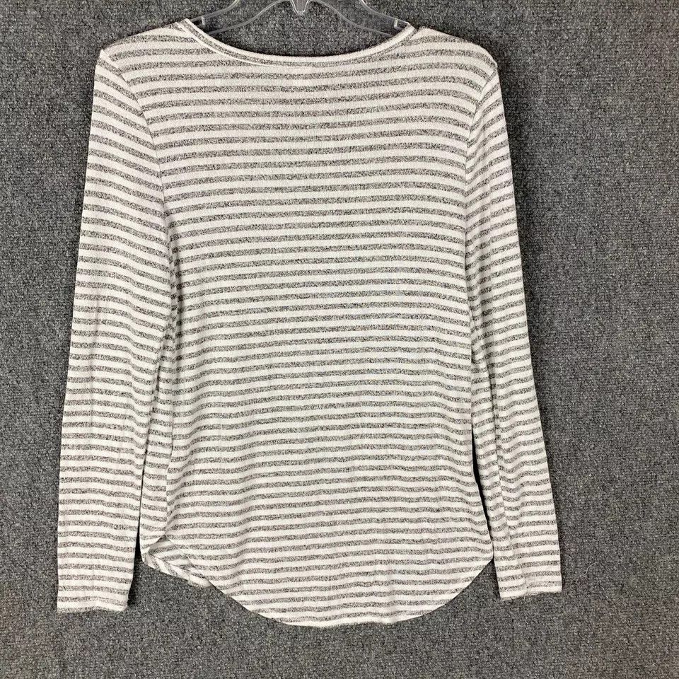 Old Navy Old Navy Top Women's Small Long Sleeve Striped Rayon Blend S Size S / US 4 / IT 40 - 6 Thumbnail