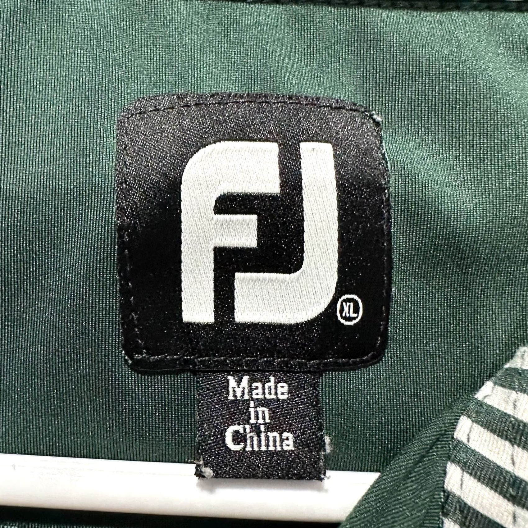 Footjoy Footjoy Polo Shirt Mens XL Green Solid Golf Performance Stretch Short Sleeve GUC Size US XL / EU 56 / 4 - 3 Thumbnail