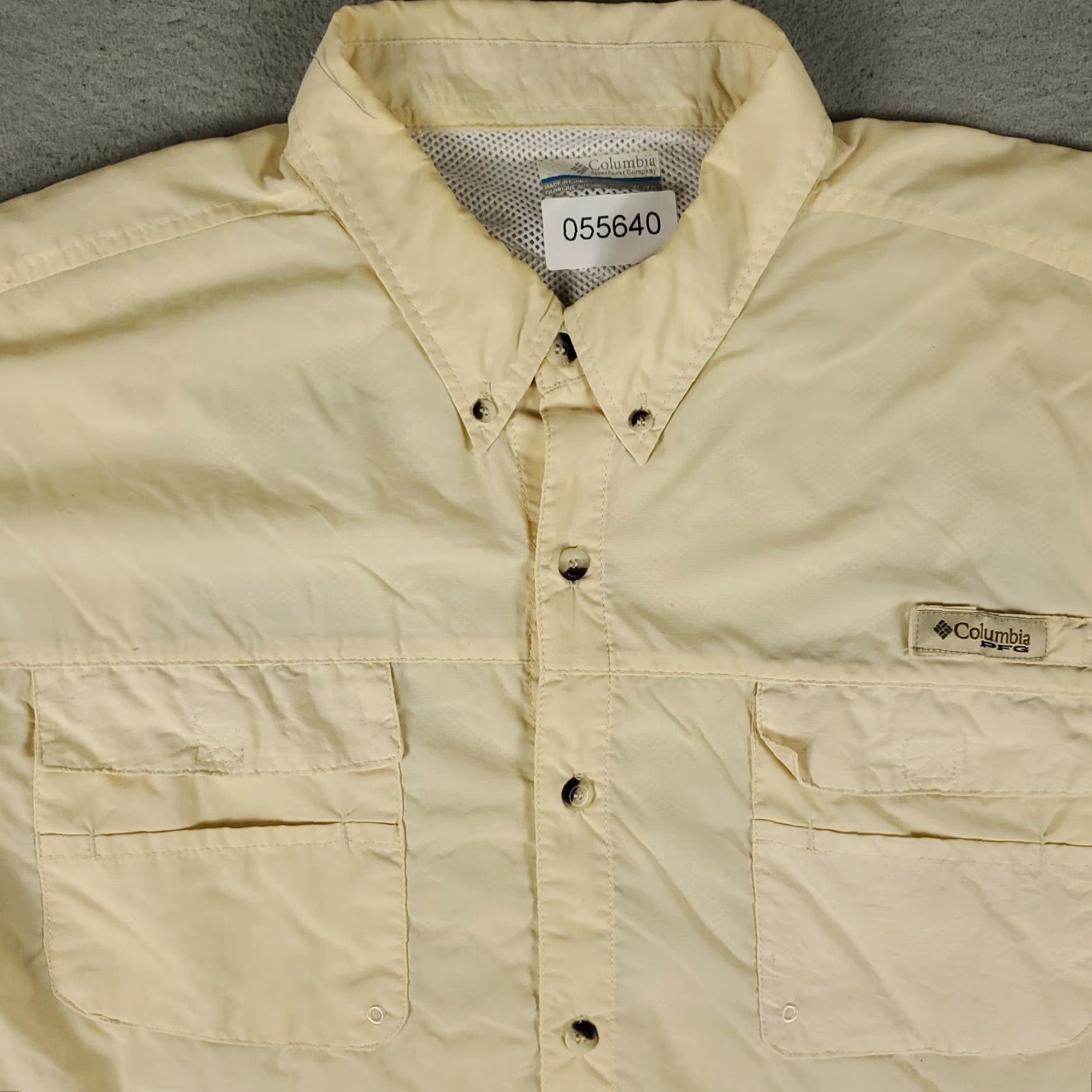 Vintage Columbia Shirt Mens XL Yellow PFG Vented Button-Up Short Sleeve Casual Sportswear Mens XL Yellow Button-Up Shirt Size US XL / EU 56 / 4 - 2 Thumbnail