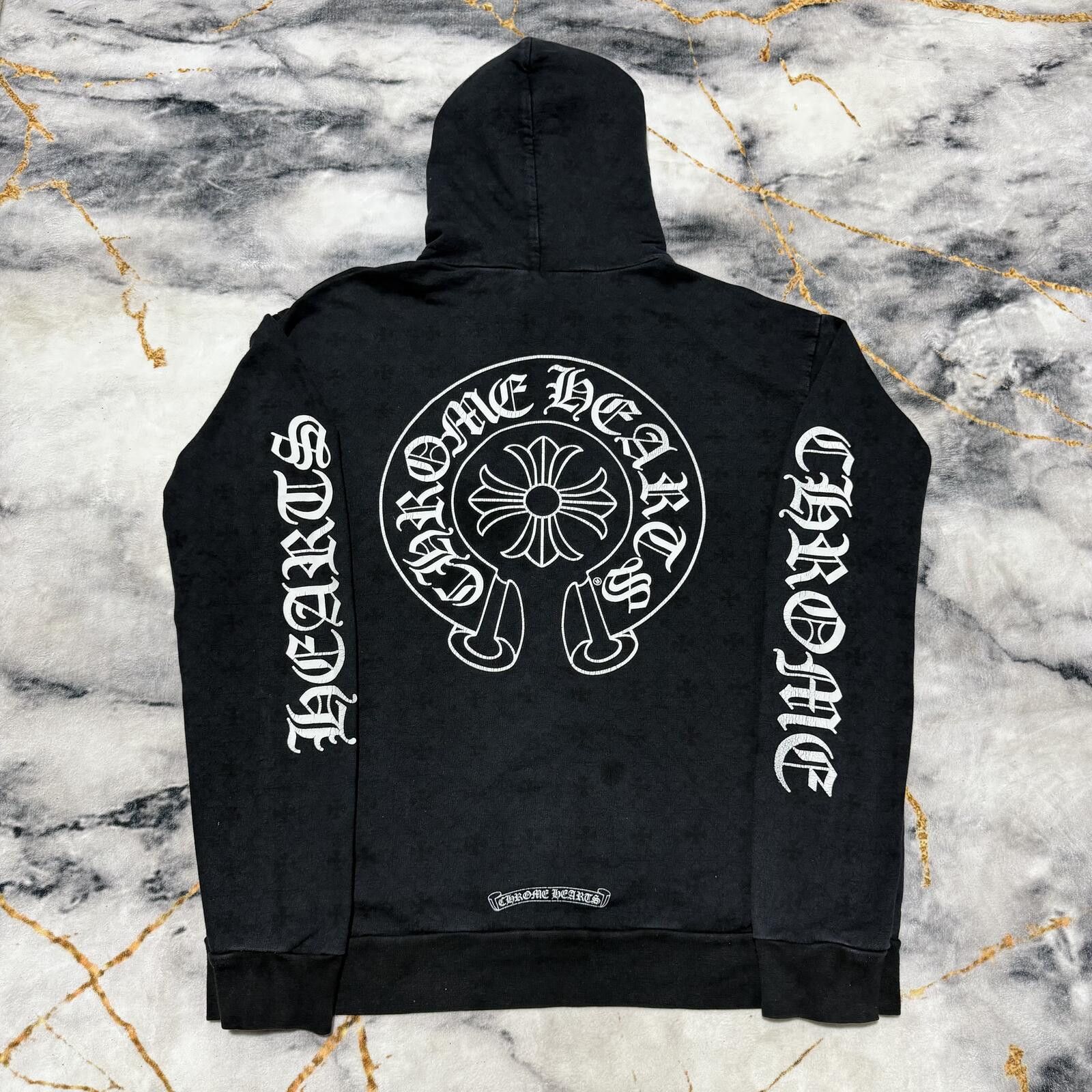 Chrome Hearts Chrome Hearts Reflective Monogram Hoodie Black - Size US S / EU 44-46 / 1 - 1 Thumbnail