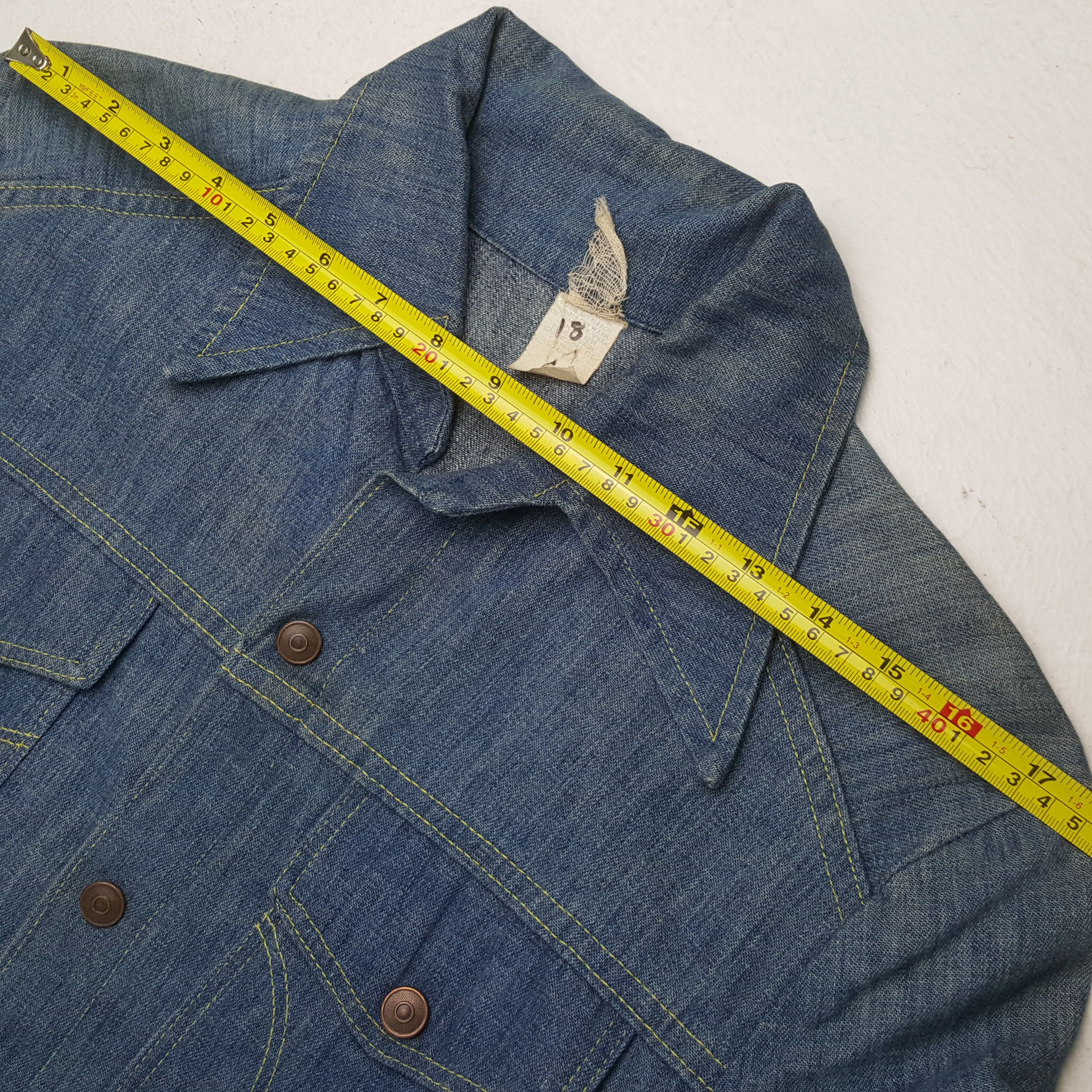 Vintage Tiger Head Streetwear Style Denim Shirt RR9 Size L / US 10 / IT 46 - 6 Thumbnail