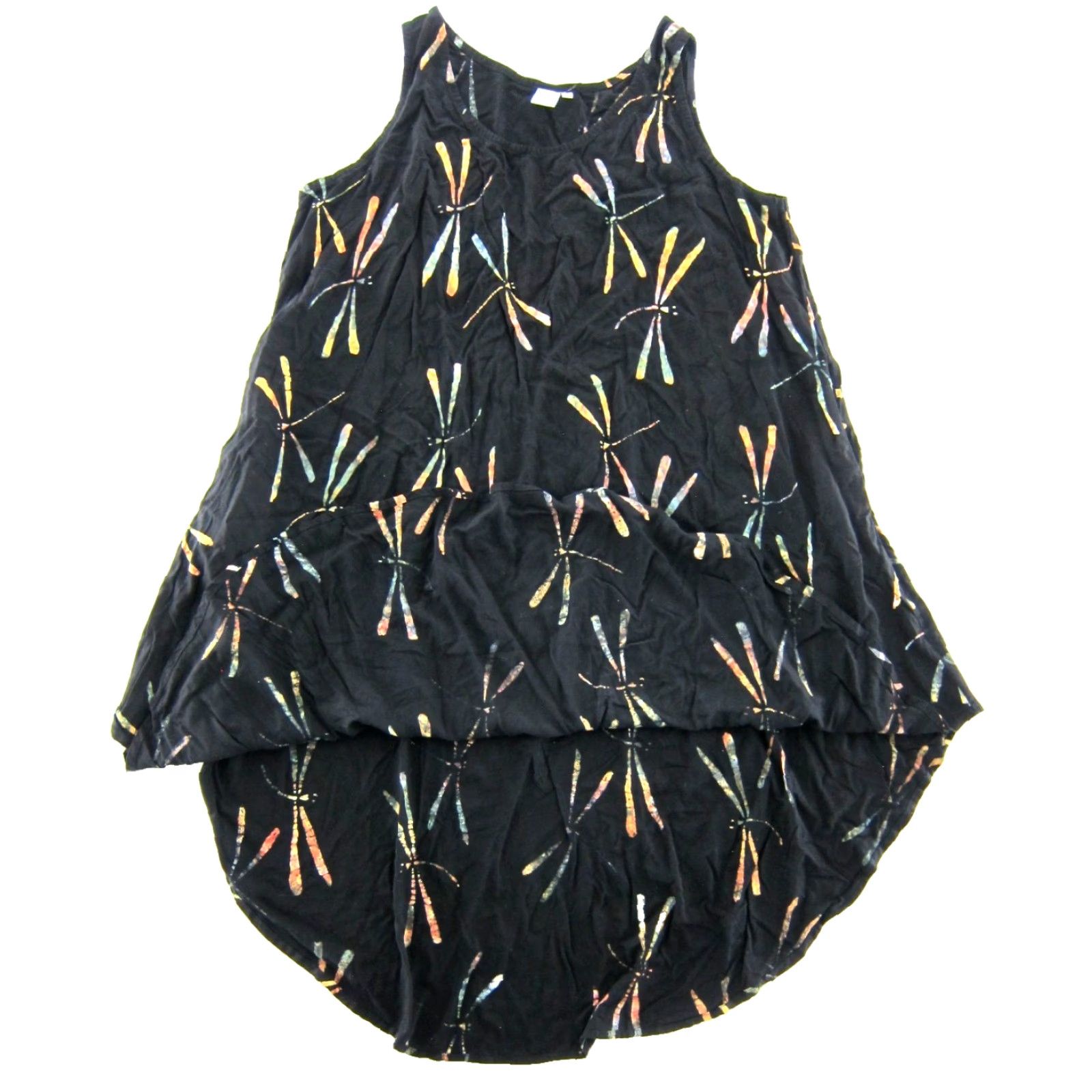 Vintage VINTAGE Bodacious Resort Wear Tank Dress L Black Dragon Fly Midi Dress L Size L / US 10 / IT 46 - 5 Thumbnail