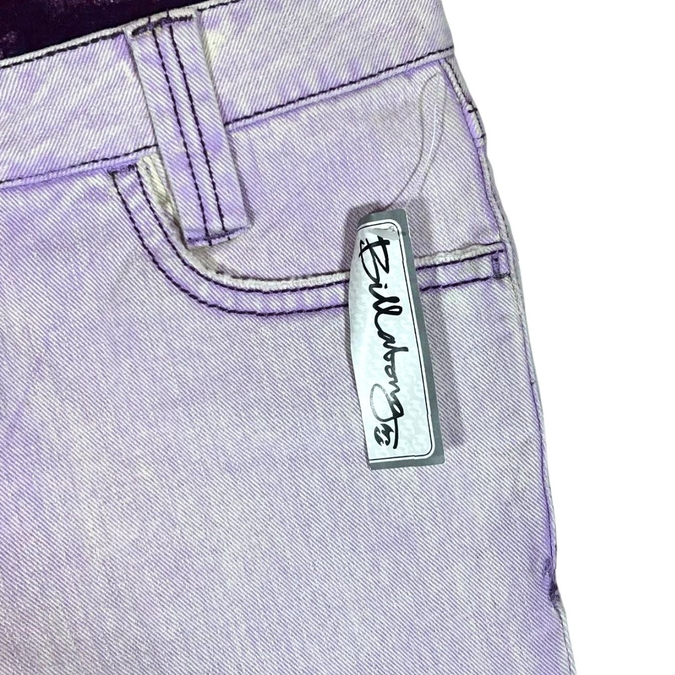 Billabong VINTAGE Billabong Slim Jeans Women's 30" Purple Denim Slim Fit 00s Surfer Skater Modern Size 30" / US 8 / IT 44 - 4 Thumbnail