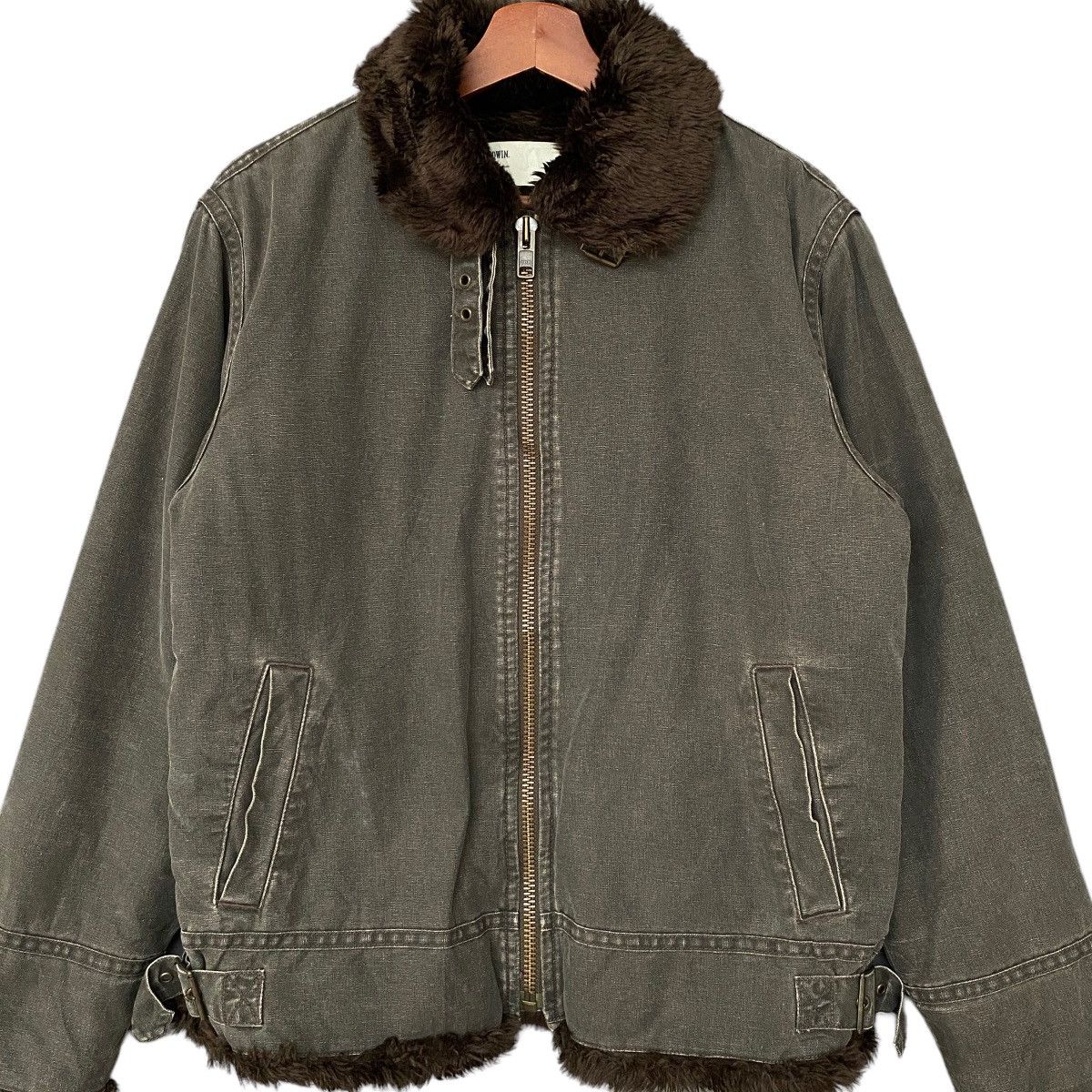Edwin Vintage Brand Edwin Sherpa Fur Jacket 1990s Size US M / EU 48-50 / 2 - 3 Thumbnail