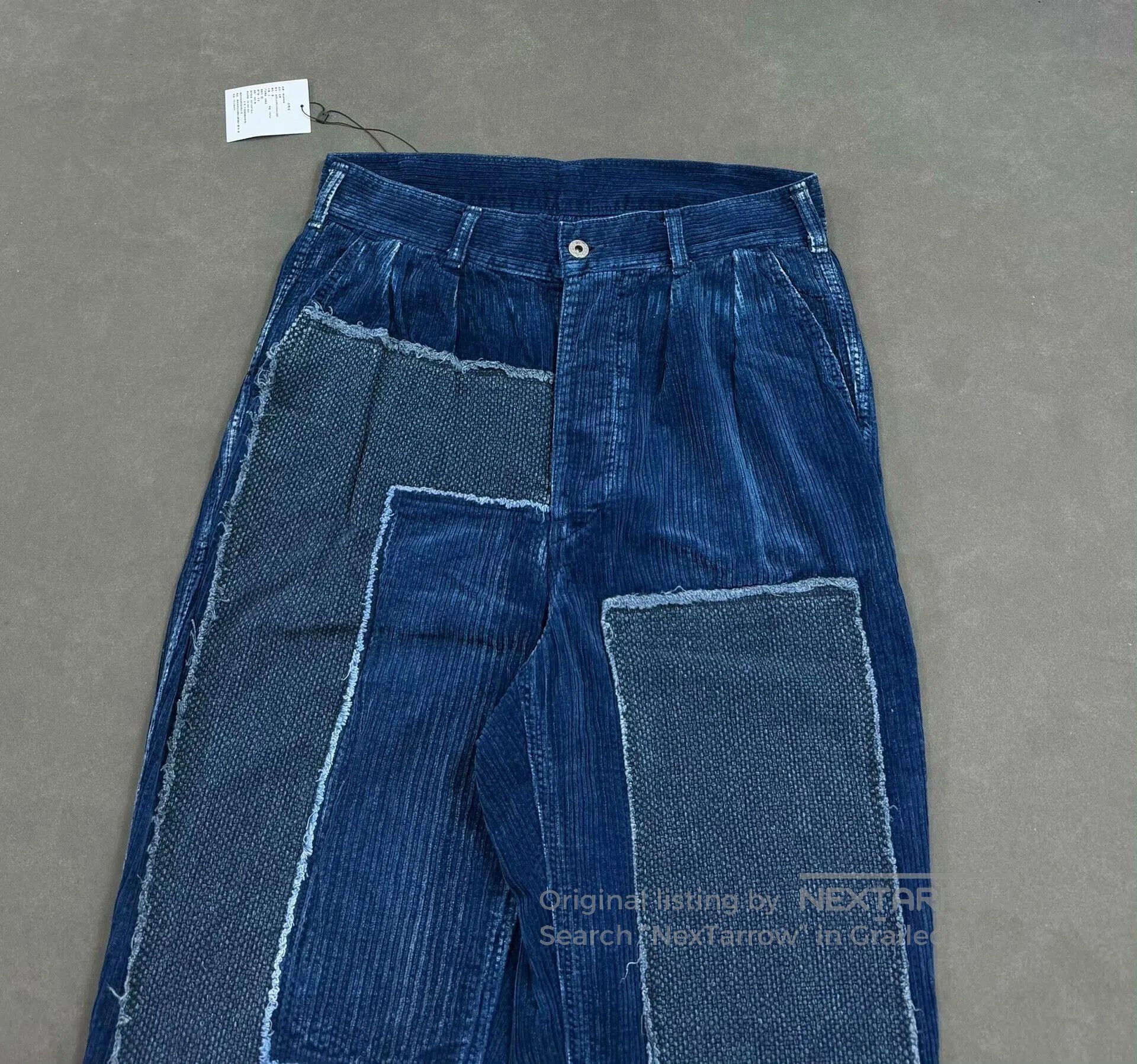 Madness madness kendogi corduroy pants blue dyed. Size US 40 / EU 56 - 3 Thumbnail